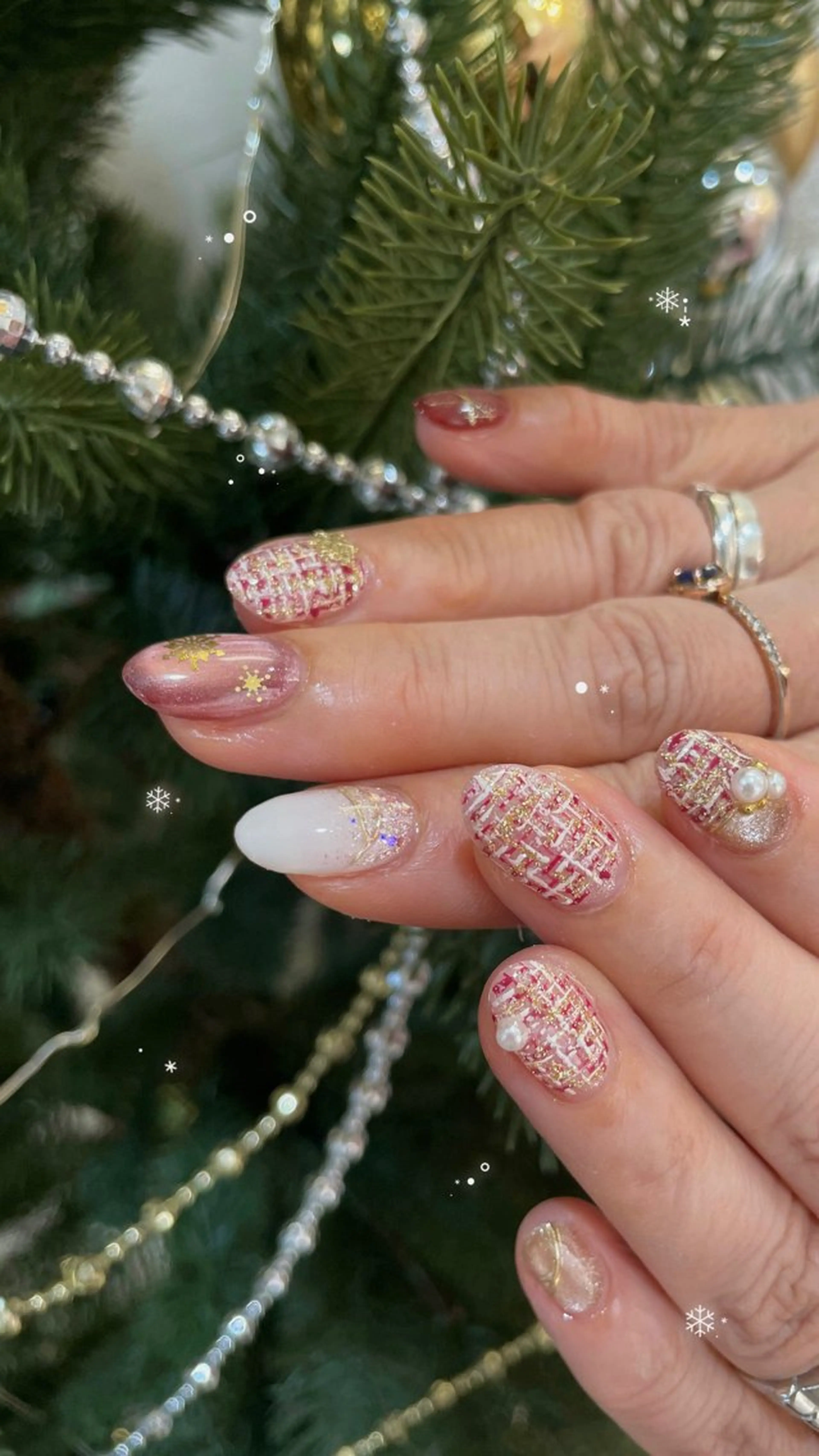 ネイル アートネイル 冬ネイル otao yuriのネイルデザイン