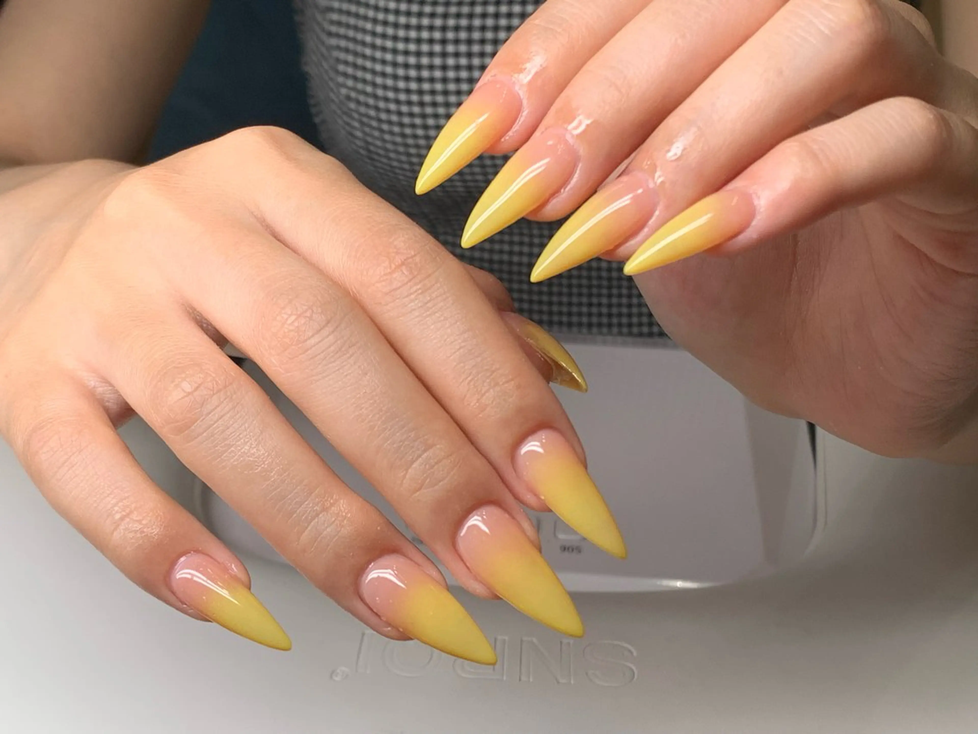 チップ長さだし１０本➕カラー／ラメグラデーションの写真