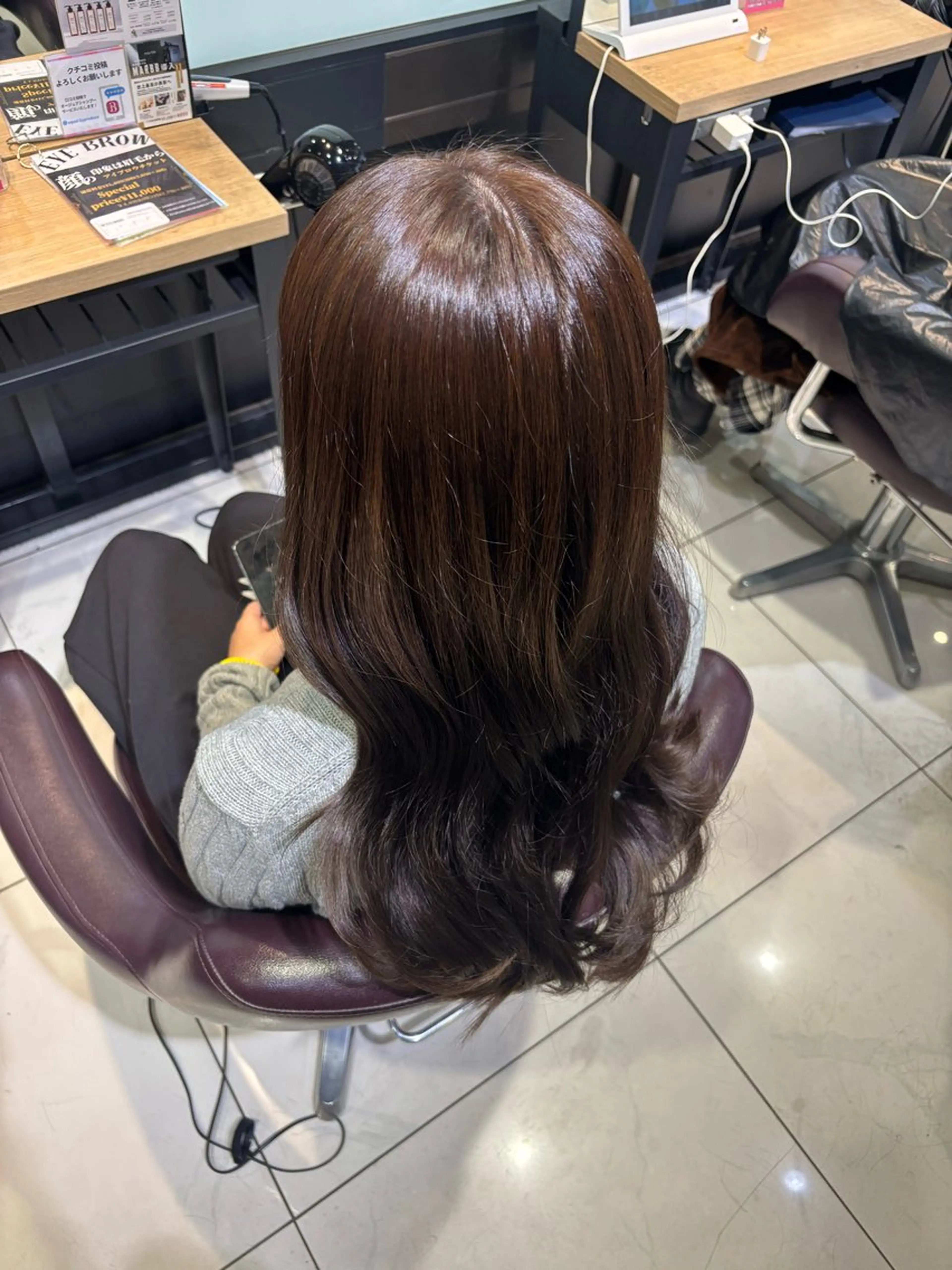 ロング カラー ヘアカラー 髪質改善韓国レイヤー /艶カラー/miyuのヘアスタイル