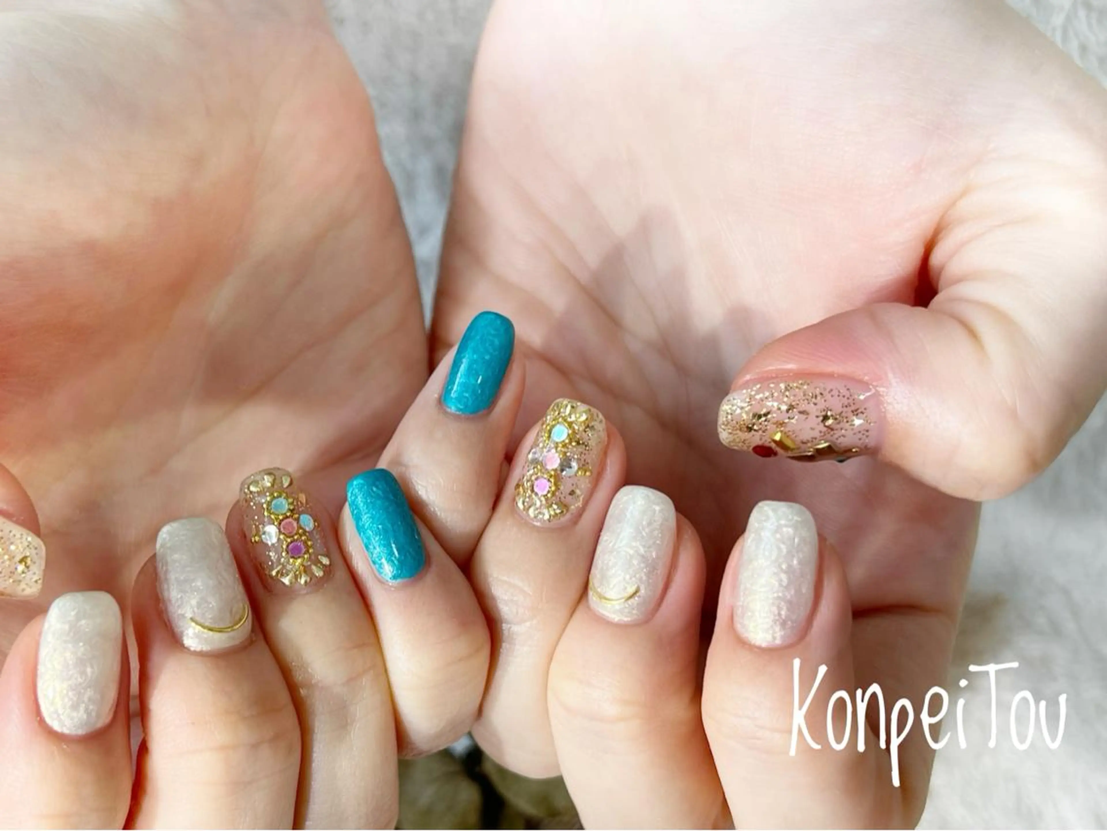 ネイル ハンドネイル おうちのネイルサロン　konpeiTou〜こんぺいとう〜所属・おうちのネイルサロン KonpeiTouのネイルデザイン