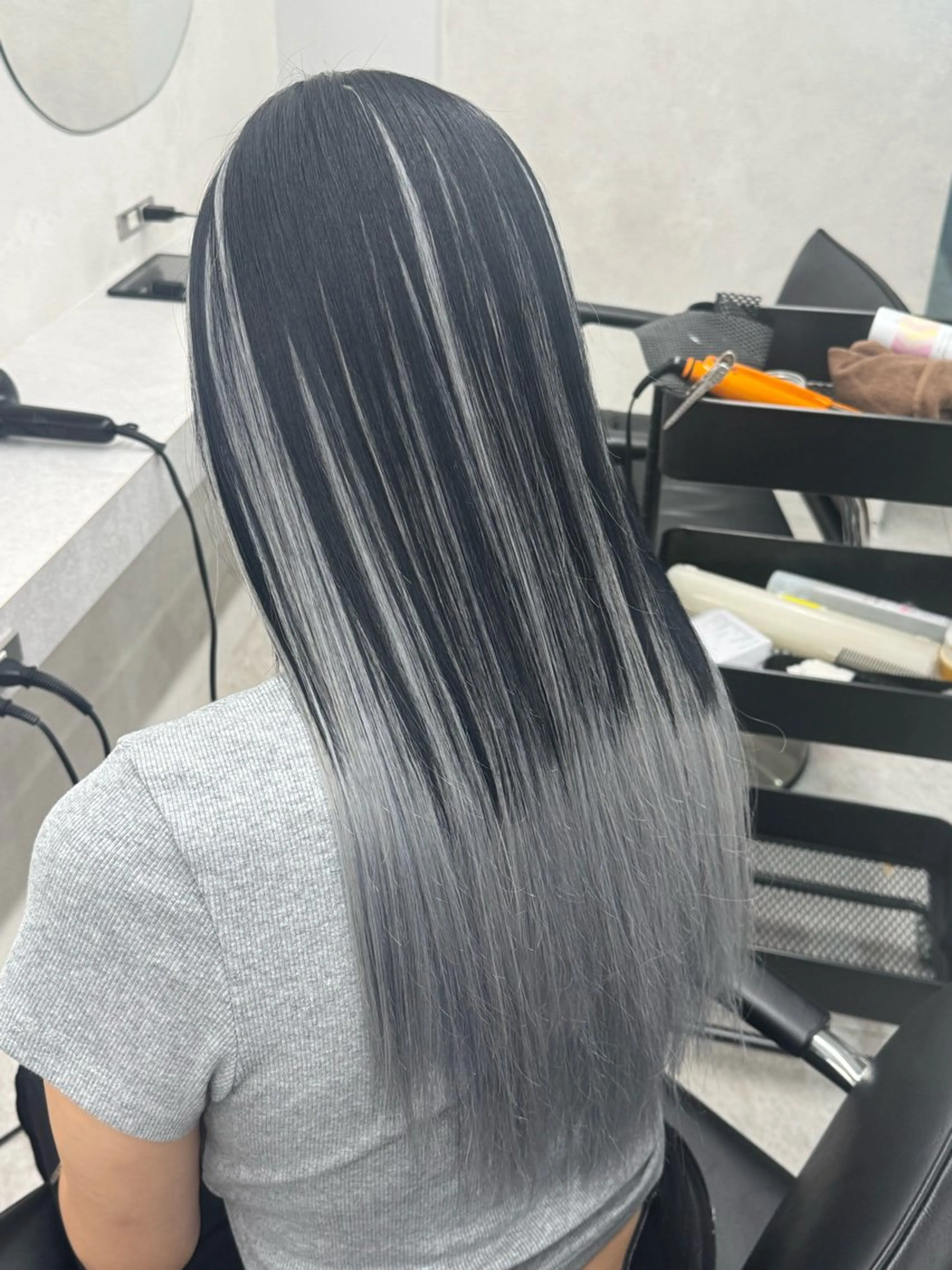 ︎♦️カラー➕ 染めエクステ 80本 ︎※人毛100%使用の写真