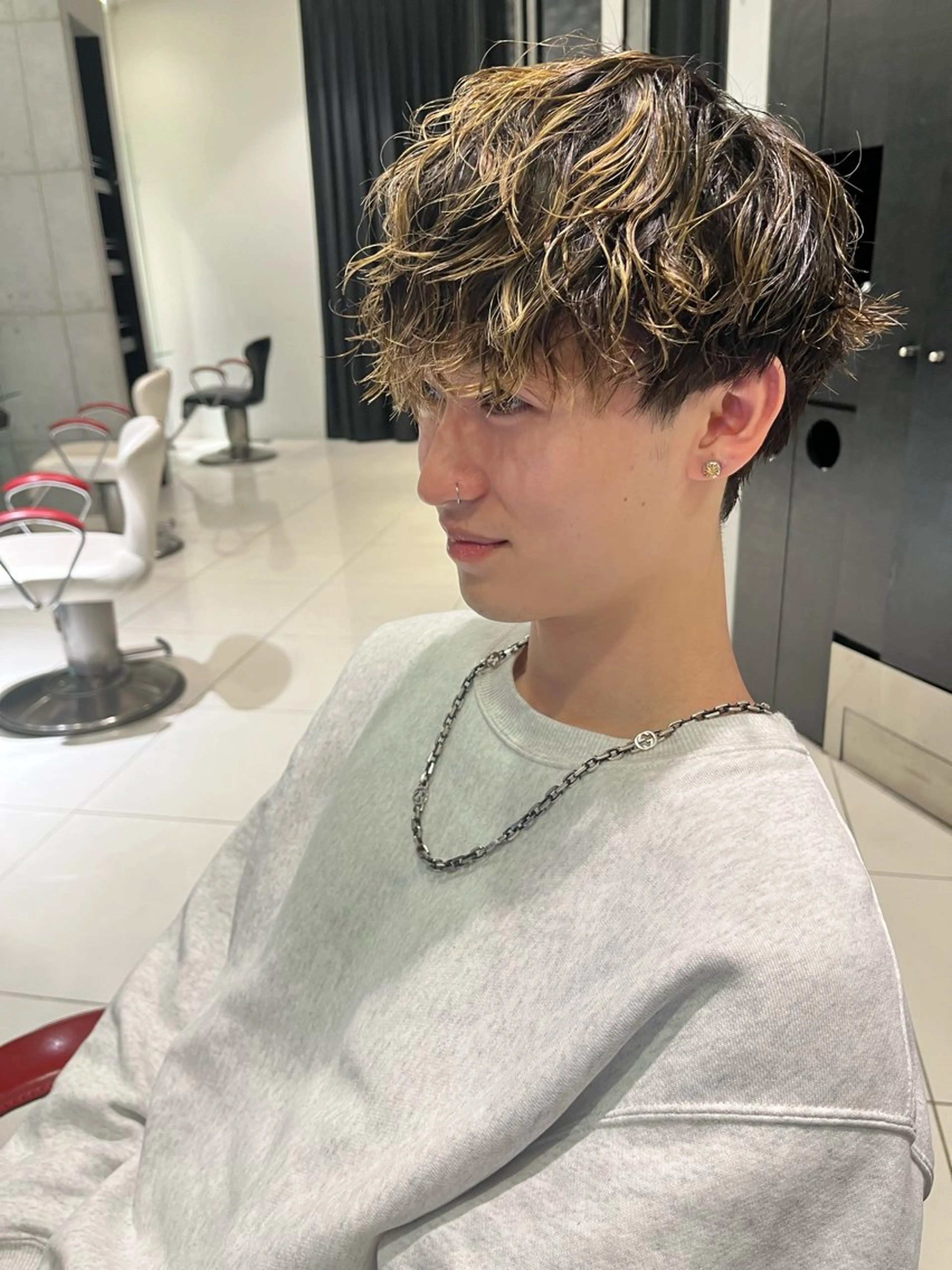 パーマ カット ヘッドスパ 武田 一馬のヘアスタイル