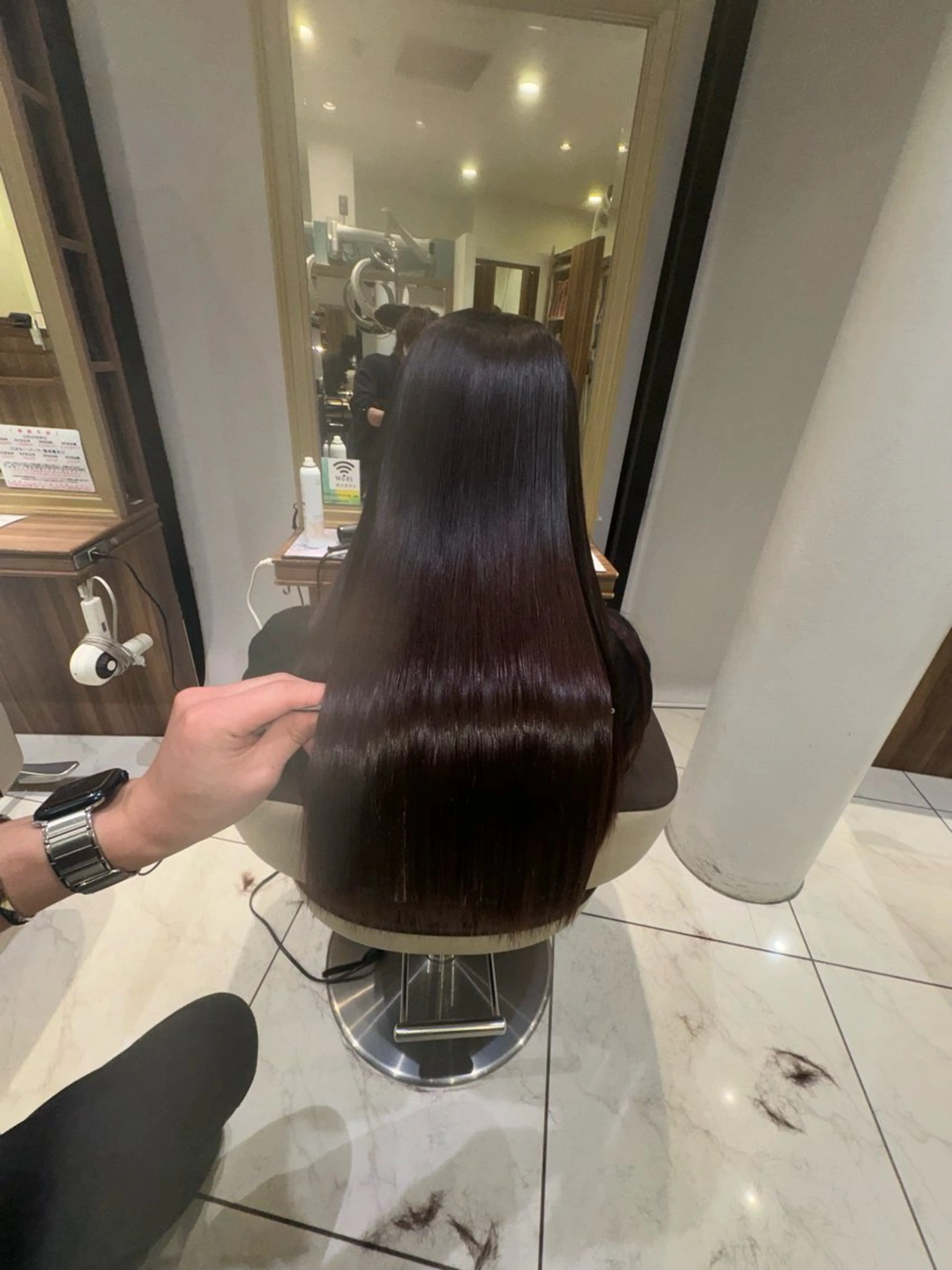 ロング カット 縮毛矯正 トリートメント Ash川越店/ 米川 武志のヘアスタイル