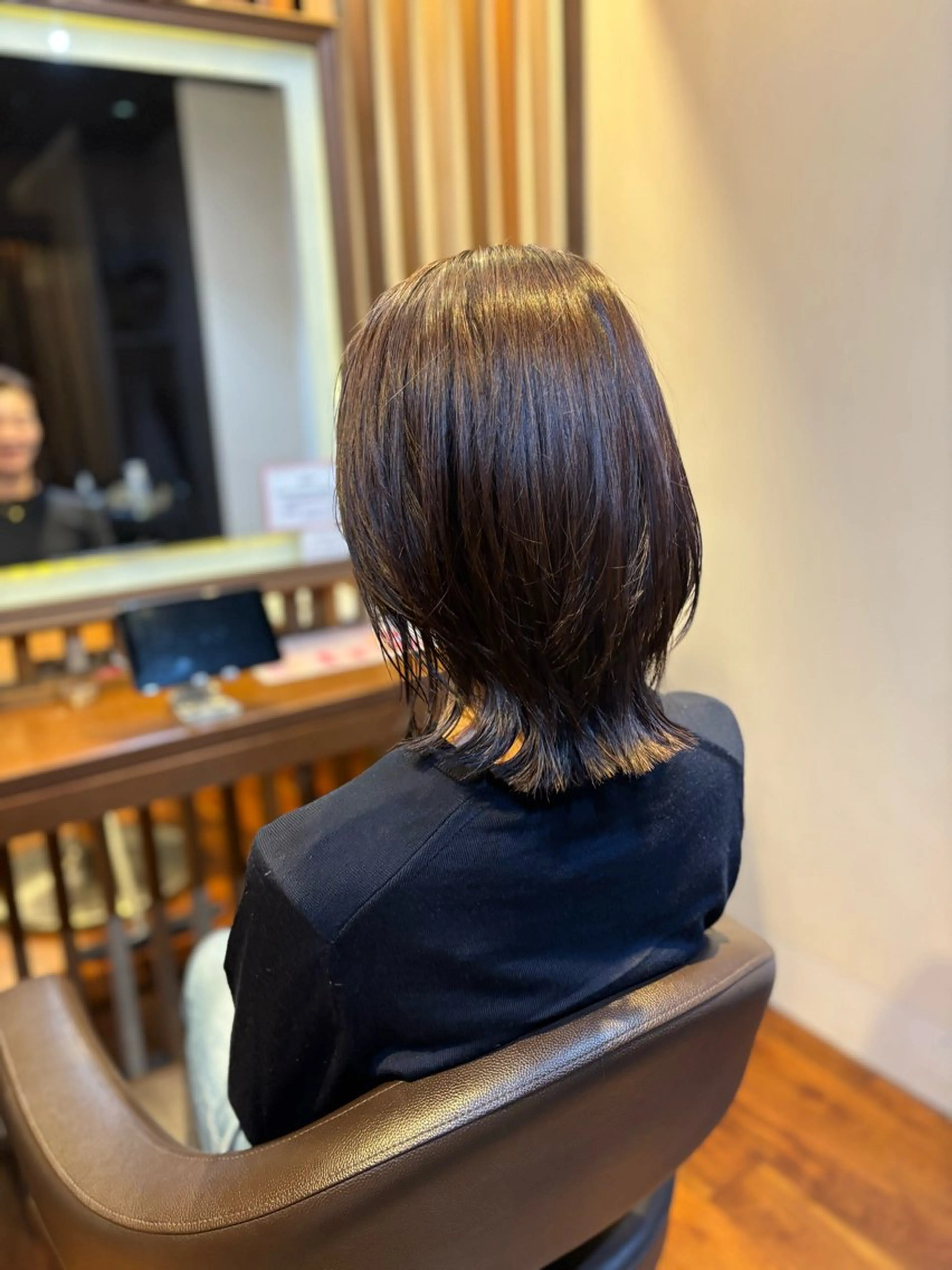 ミディアム カット ヘアカラー トリートメント 👑メンズパーマ/髪 質改善/鎌倉🐮のヘアスタイル