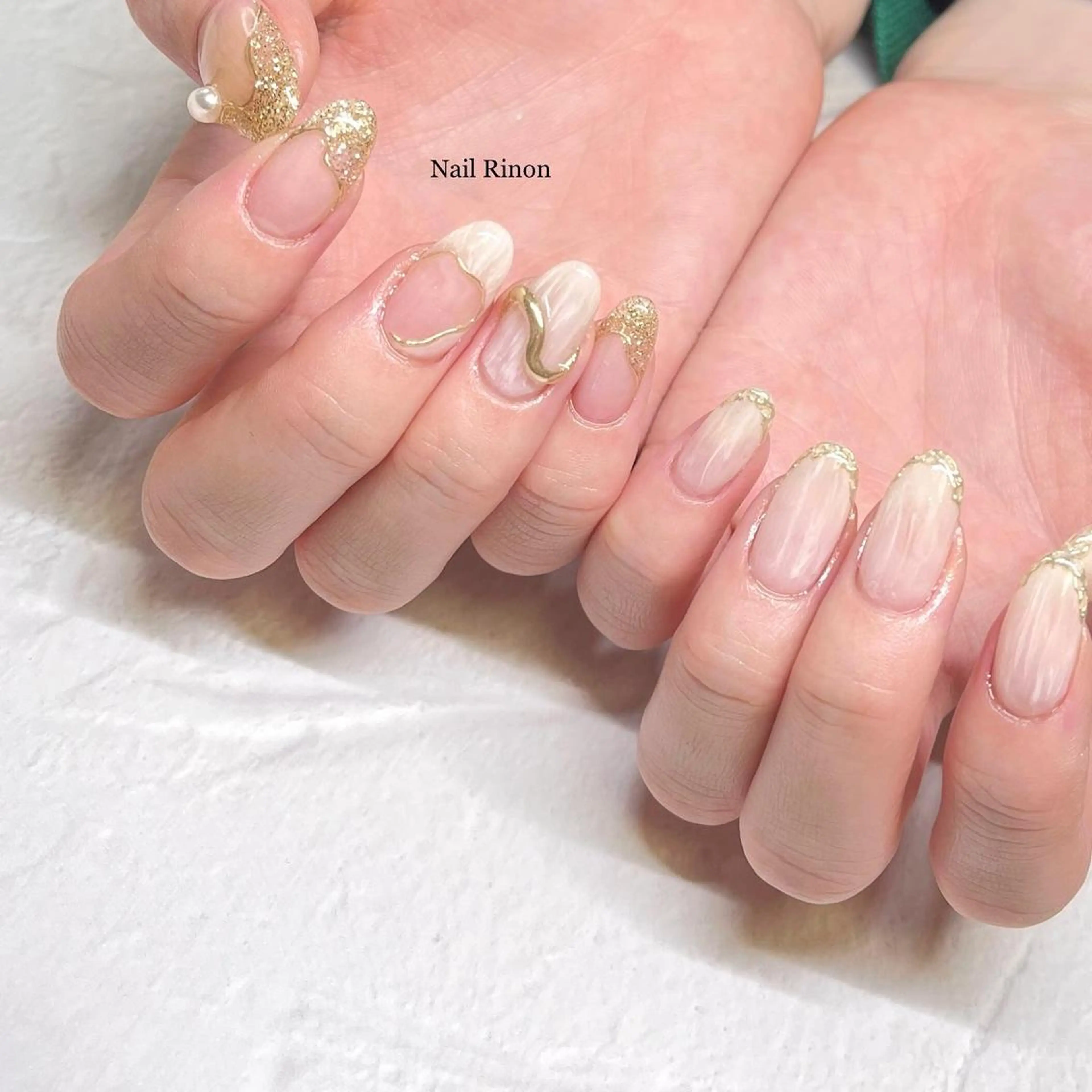 ネイル ニュアンスネイル ハンドネイル Nail Rinonのネイルデザイン