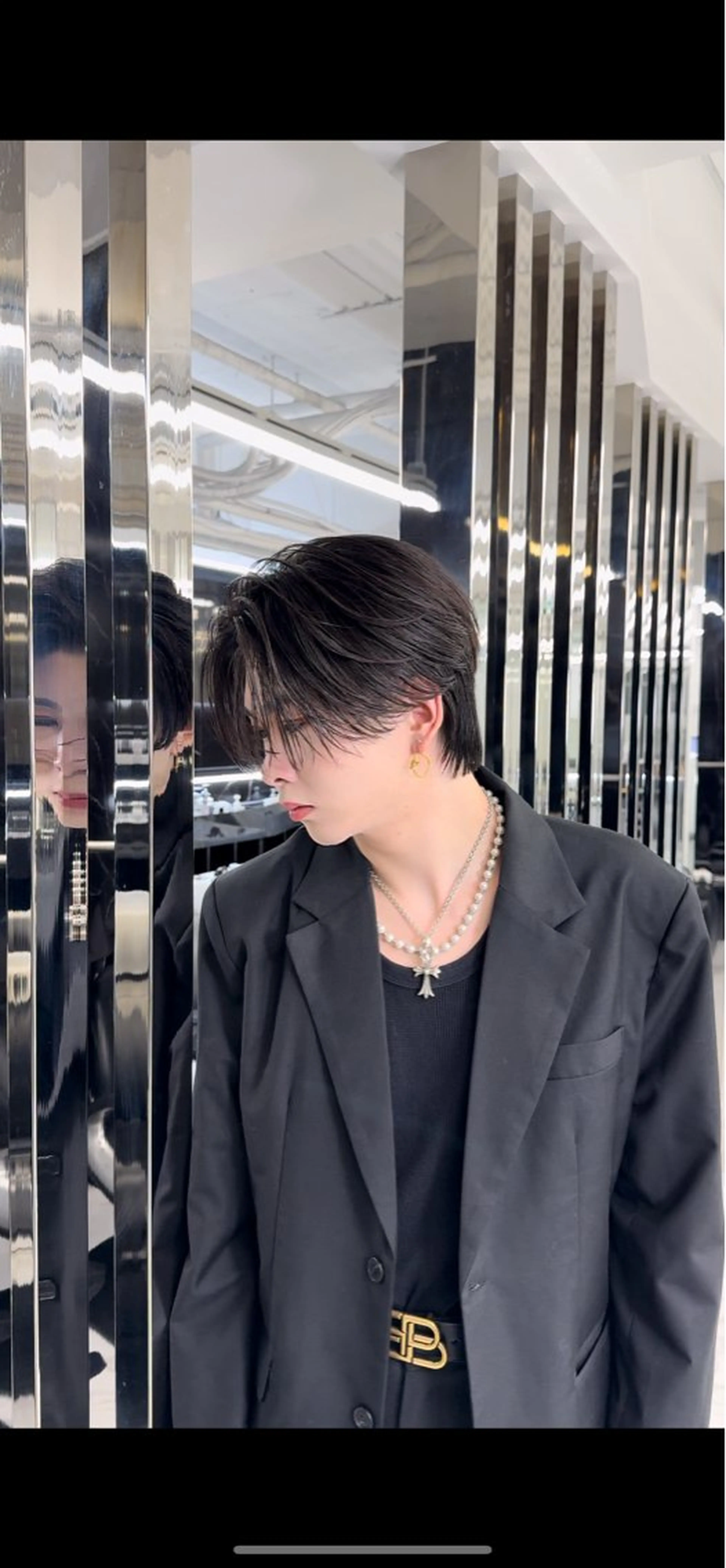 ショート メンズ カット パーマ 韓国メンズヘア　SENSE 渋谷　【センス】　宇田川交番前所属・浜本 琉聖のヘアスタイル