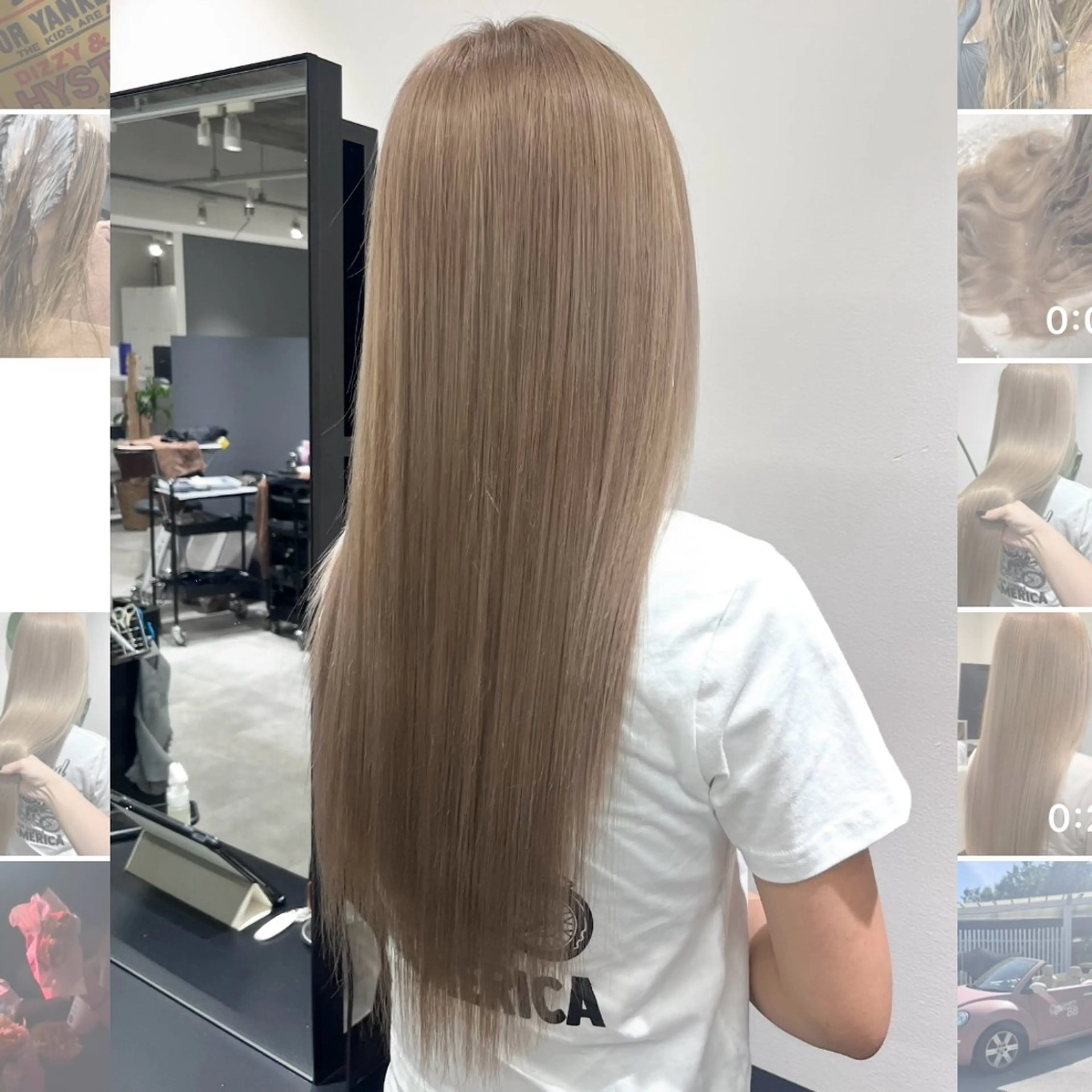 ロング カラー バレイヤージュ ベージュカラー ブリーチ ケアブリーチ ハイライトカラー EMMA🤍 CIERA.心斎橋のヘアスタイル