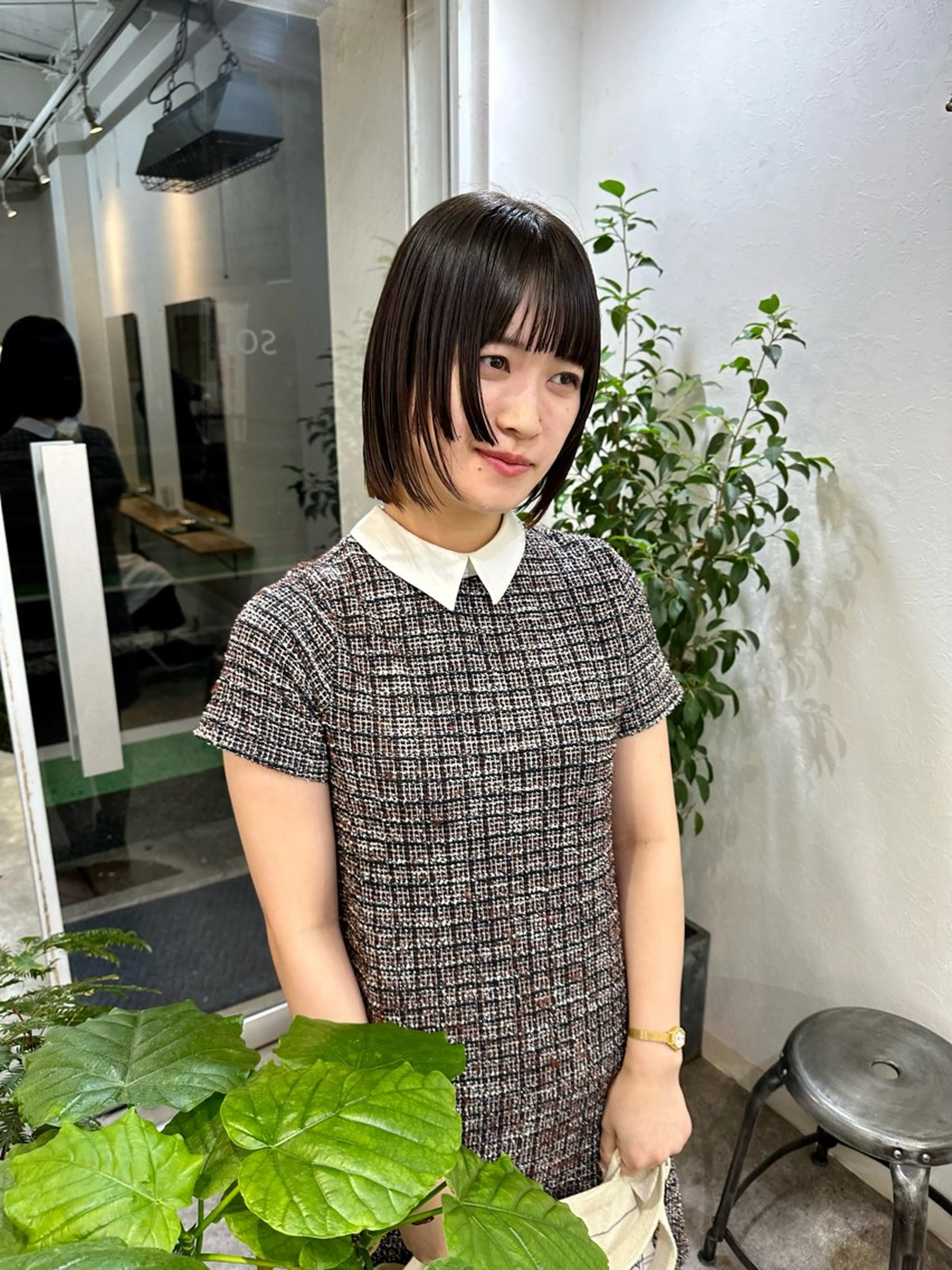 ショート ボブ カット ヘアカラー トリートメント パーマ/透明感カラー /ボブ/吉田一生のヘアスタイル