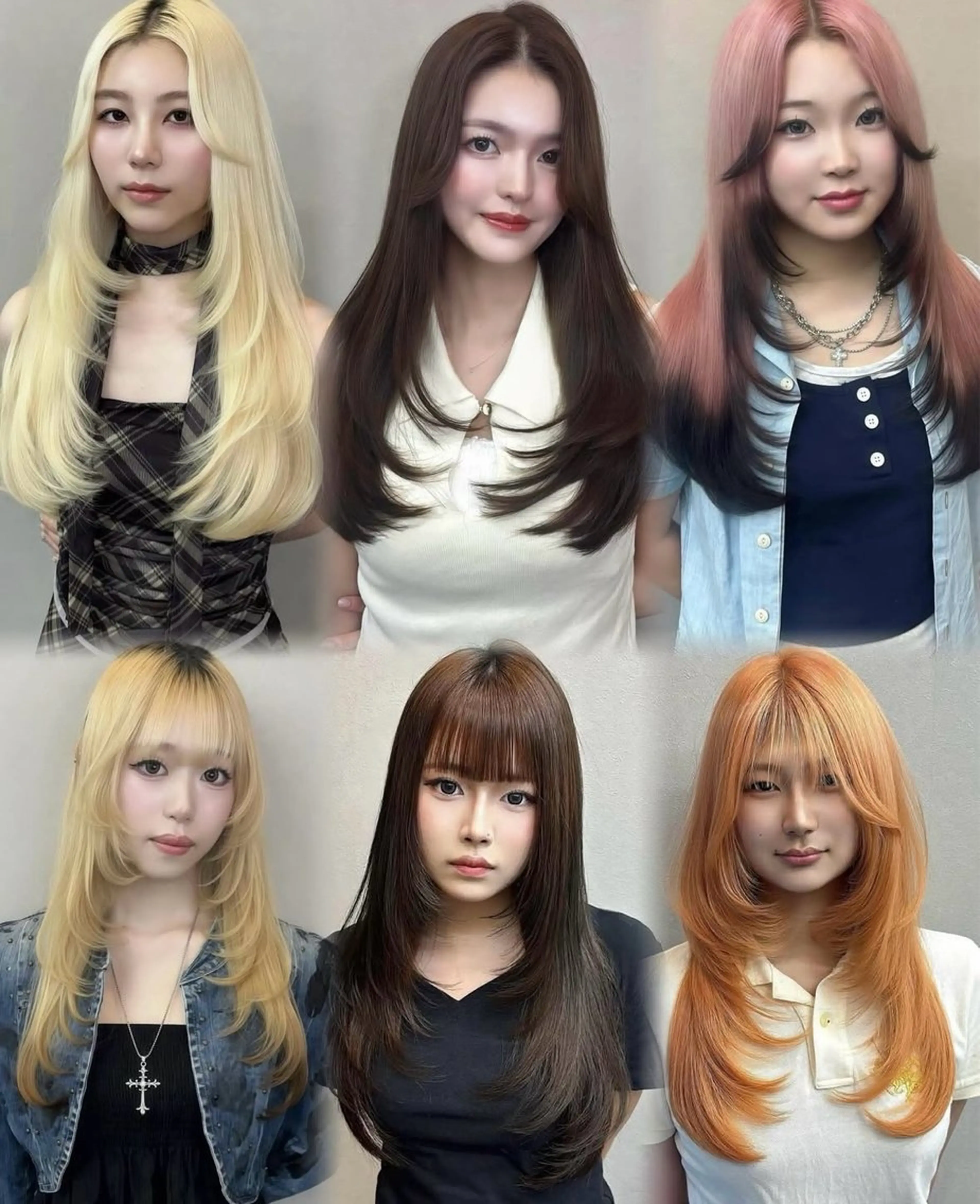 ロング ロングレイヤー エクステ 韓国風ヘア レイヤーカット ロング カット エクステ emmie by  moremuu所属・ハイトーンエクステ/ 韓国ヘア/AIRIのヘアスタイル