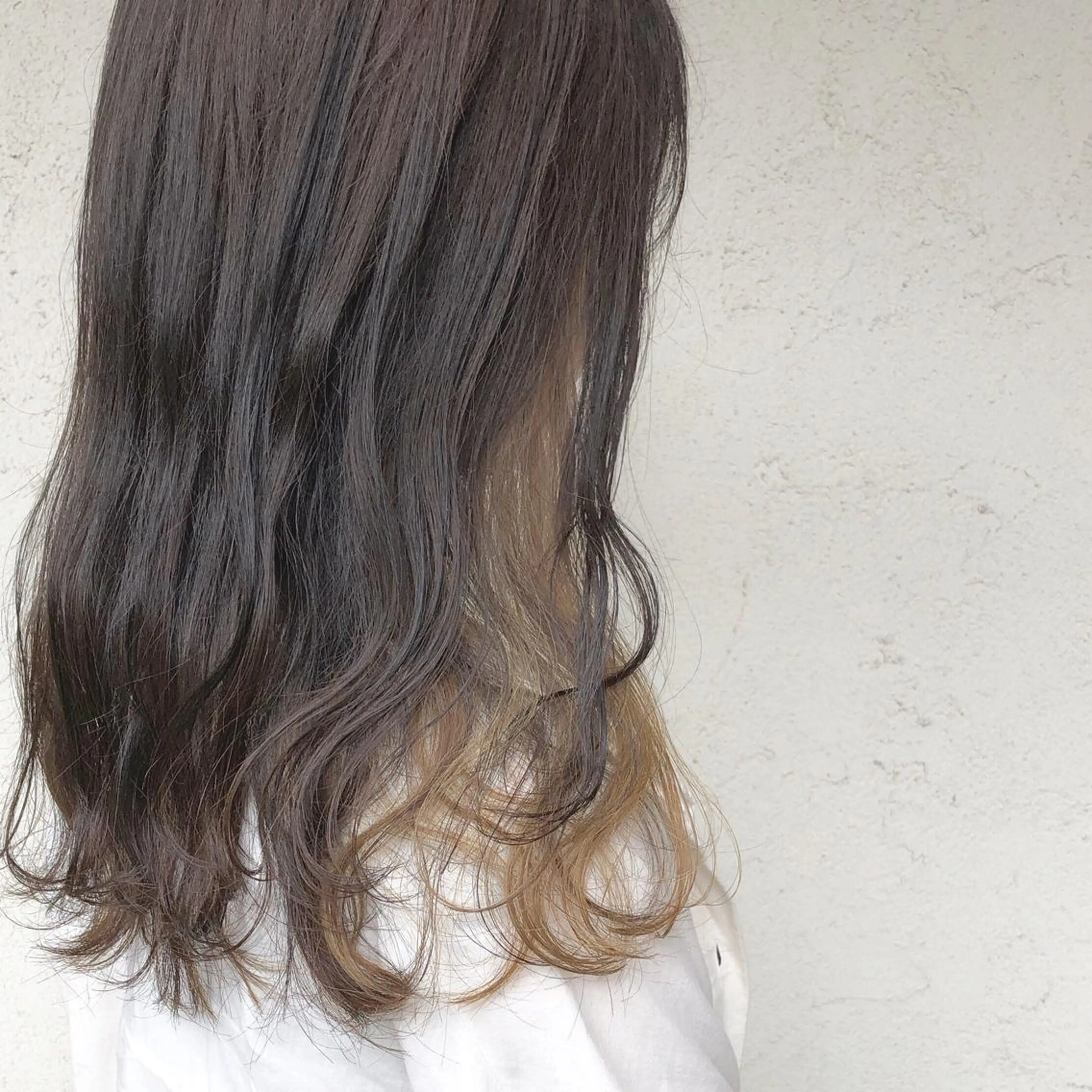 ミディアム カラー ブロンド 艶髪育成サロン 京橋　shinのヘアスタイル