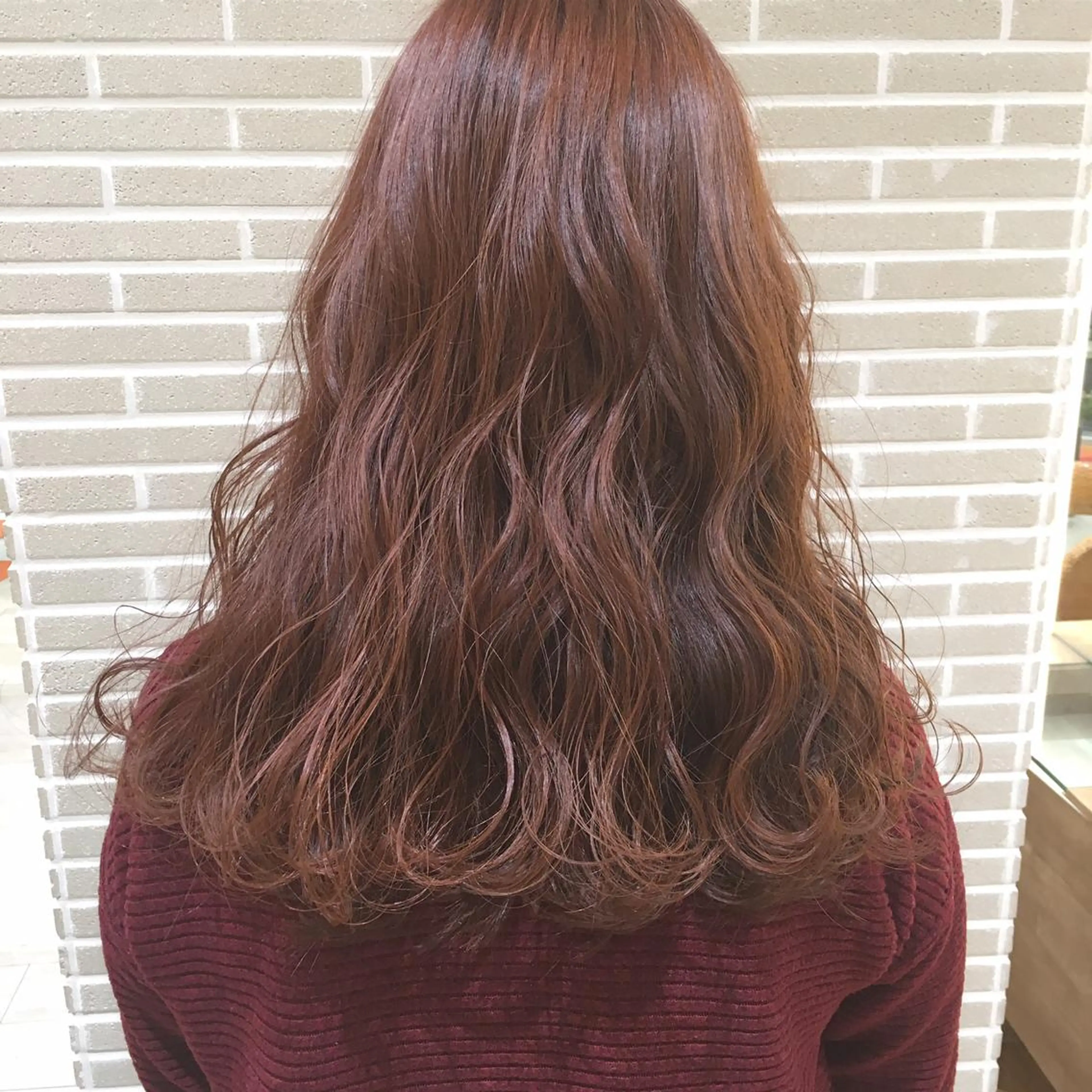 ロング カット ヘアカラー トリートメント 潟上 菜摘のヘアスタイル