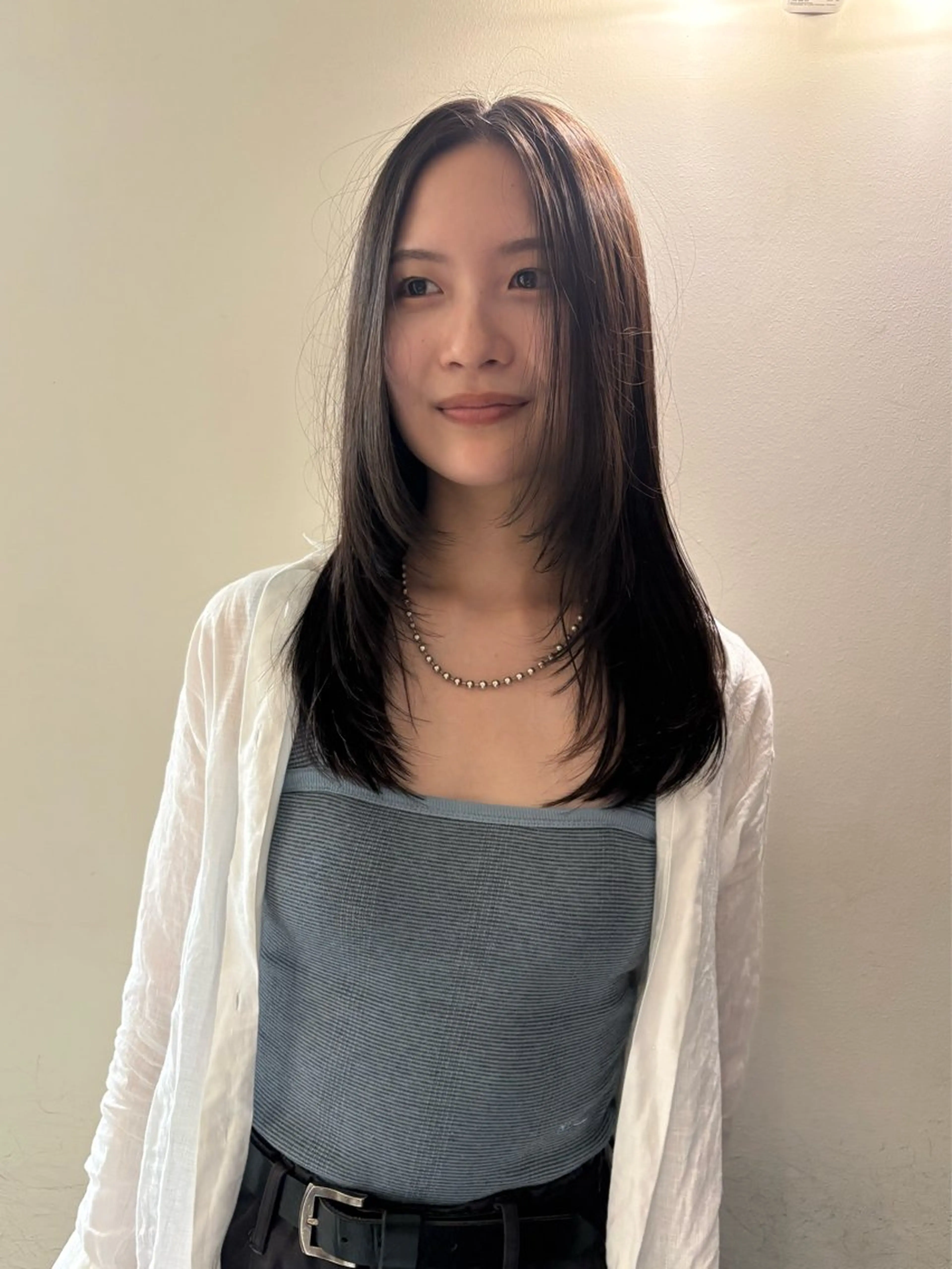 セミロング ボブ 顔まわりレイヤー 髪質改善 レイヤーカット トリートメント カット MARI ｟津田沼駅｠のヘアスタイル