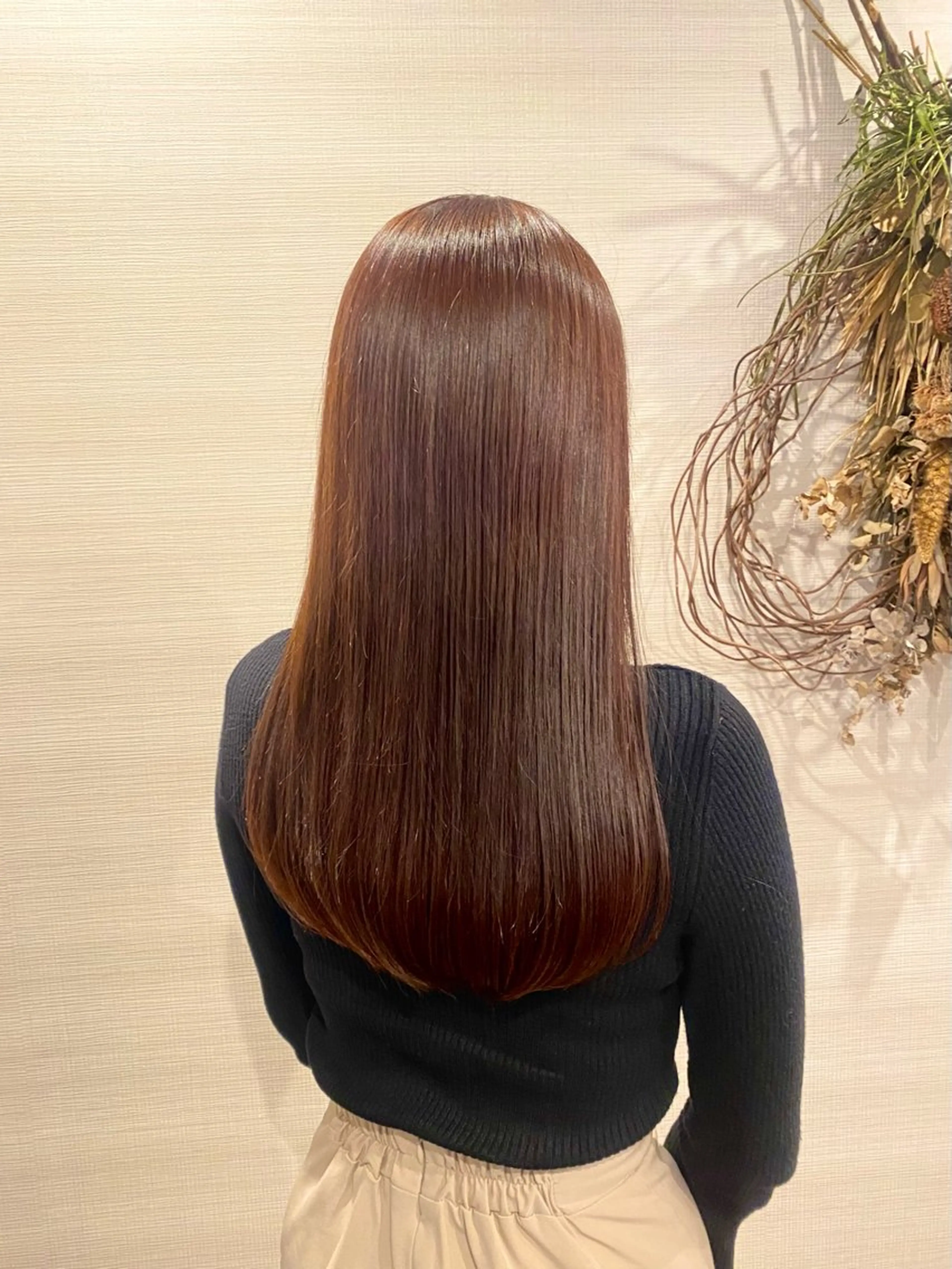 ロング カラー ブラウンカラー ピンクカラー ピンクブラウン ‎🤍透明感カラー 【仙川】セリナ‎🤍のヘアスタイル