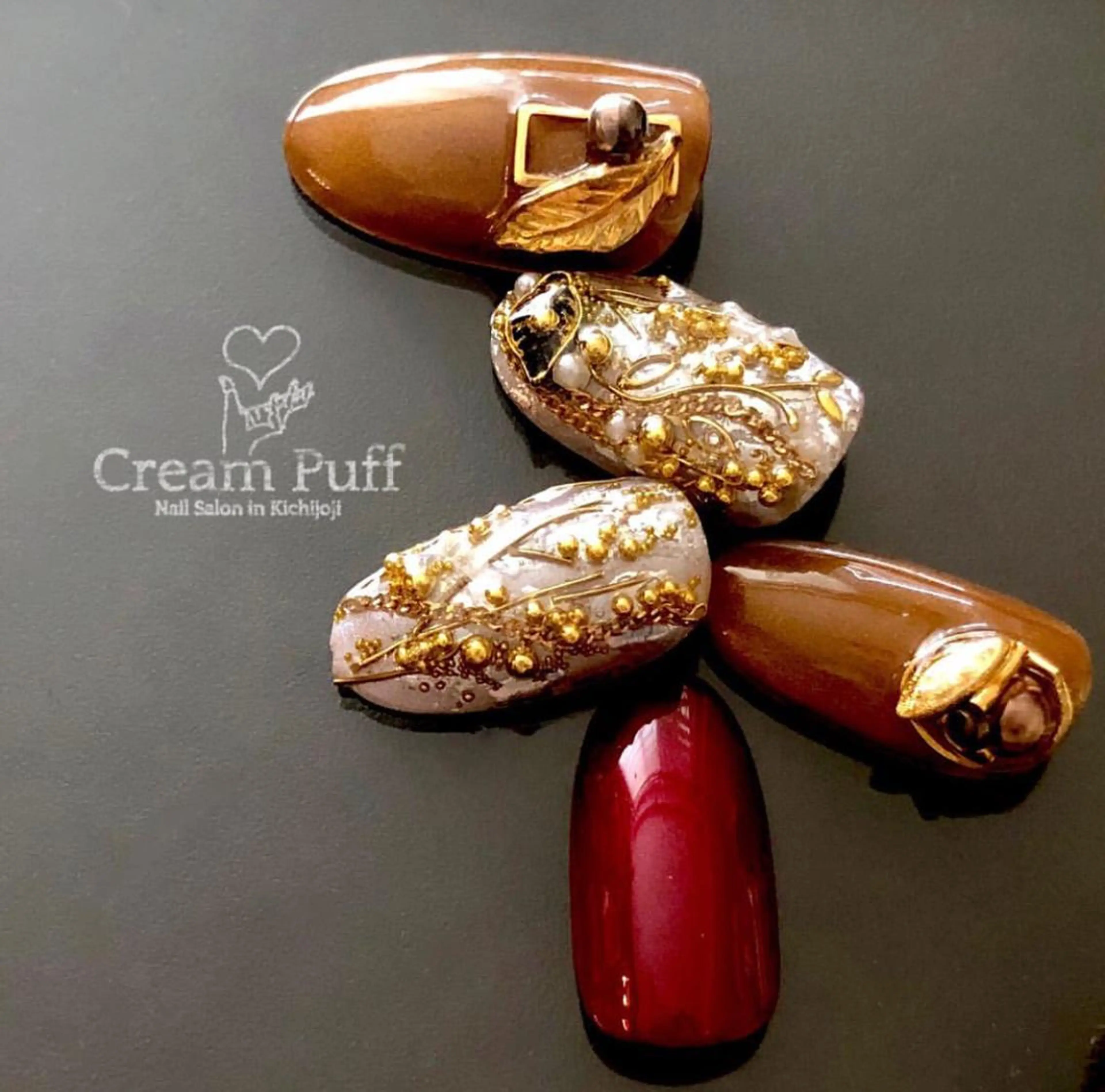 ネイル ジェルネイル マグネットネイル HAMANO MIKAのネイルデザイン