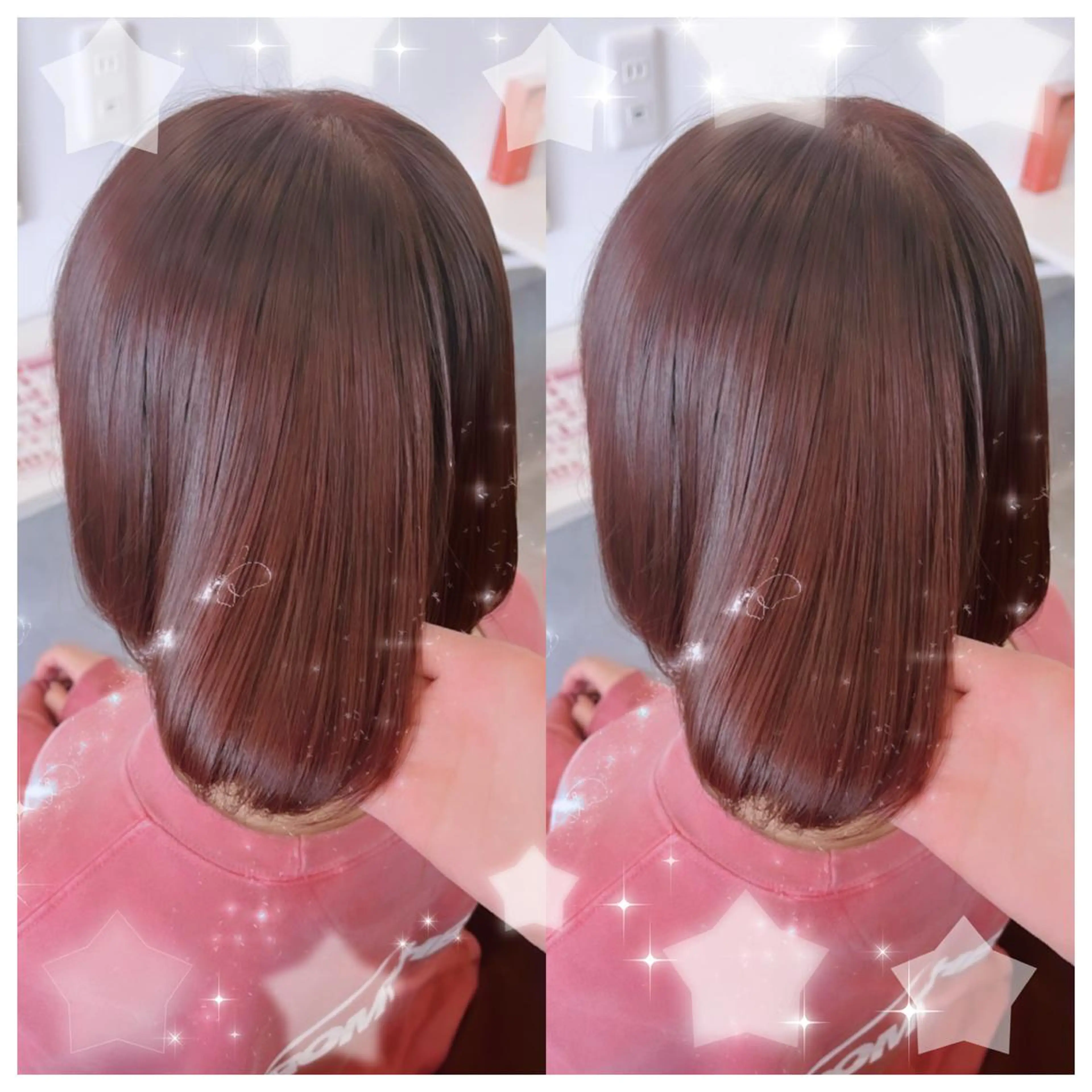 ショート カラー シールエクステ バレイヤージュ 黒髪 ブリーチ ブルーカラー セキグチ💞 lilaのマツエク・マツパデザイン