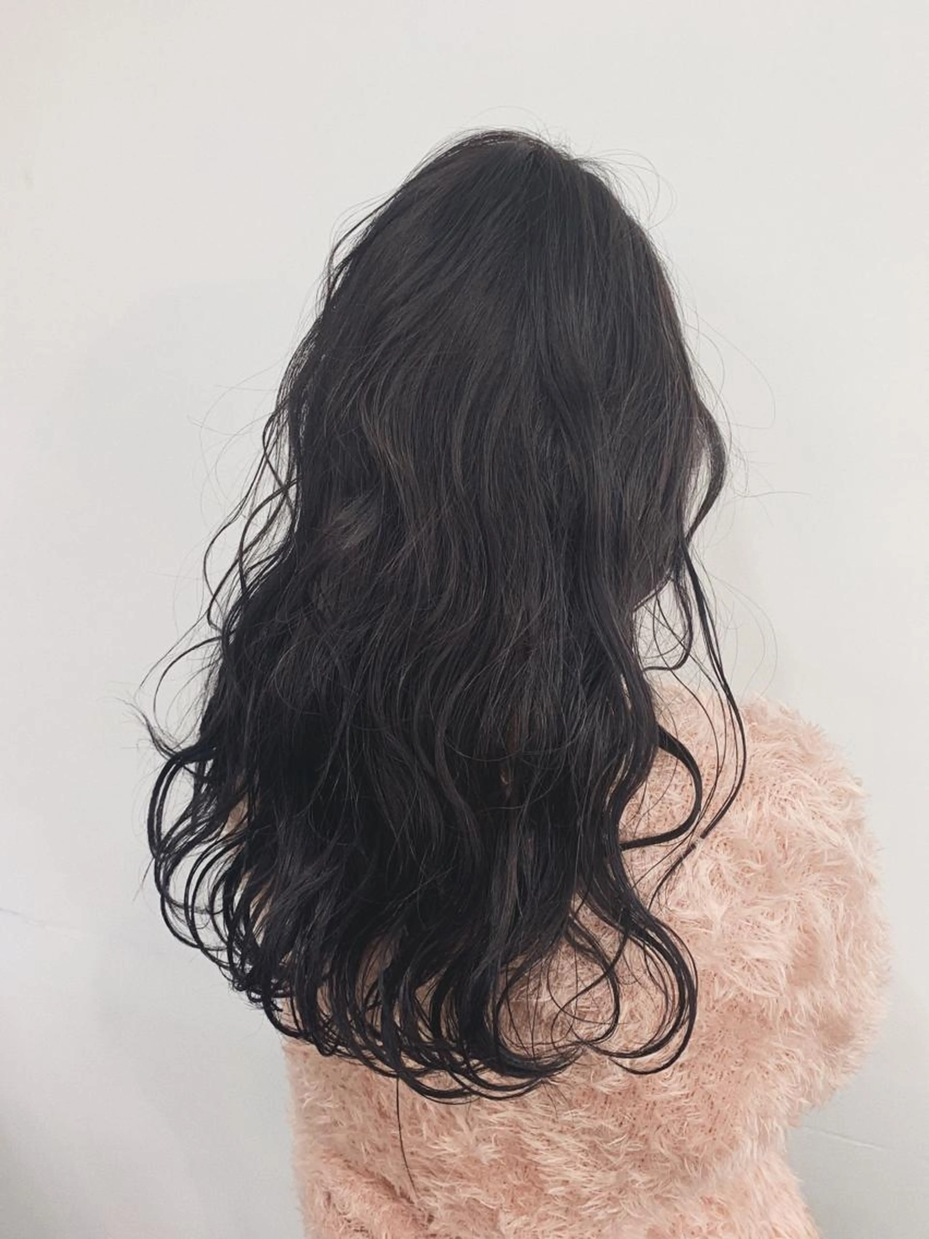 🖤落ちる黒染め🖤オフブラックカラー+2stepトリートメントの写真