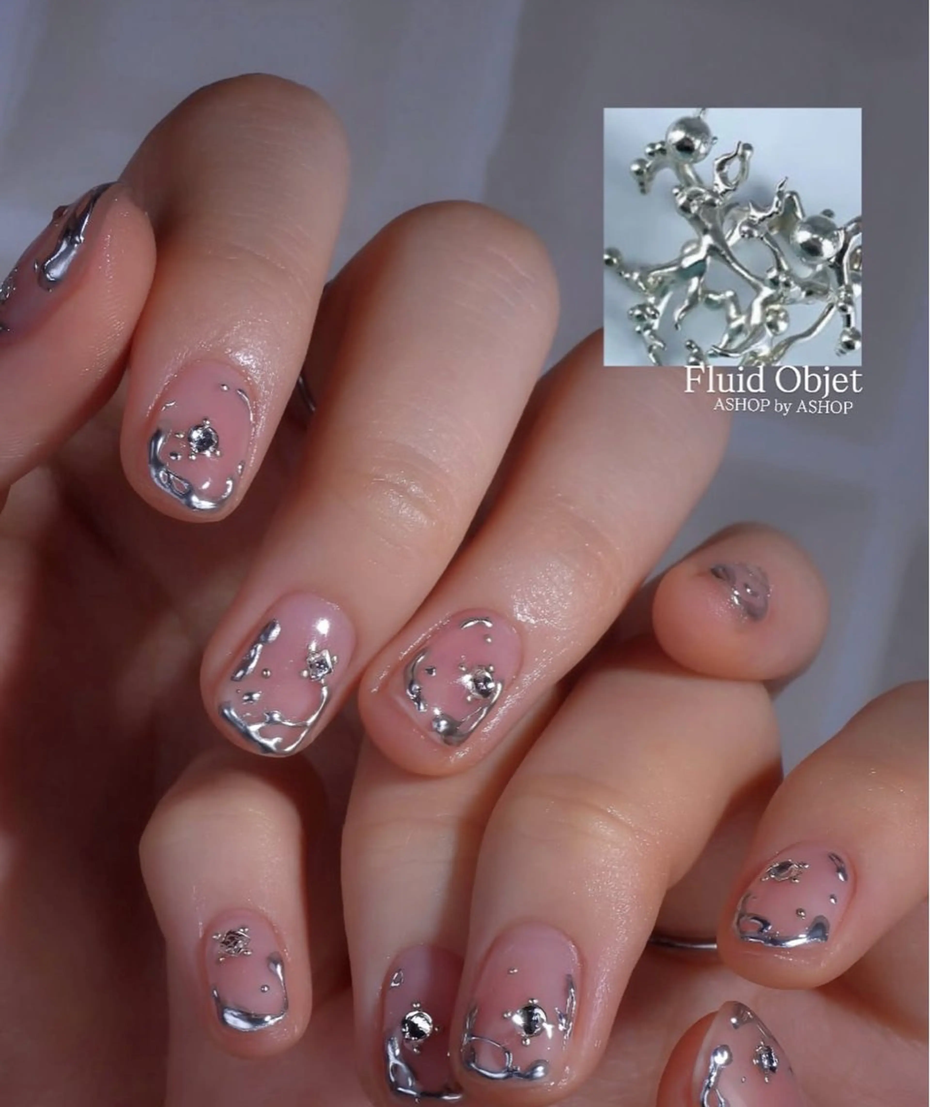 ネイル 持ち込み ハンドネイル JISOO ANA.CHUOのネイルデザイン