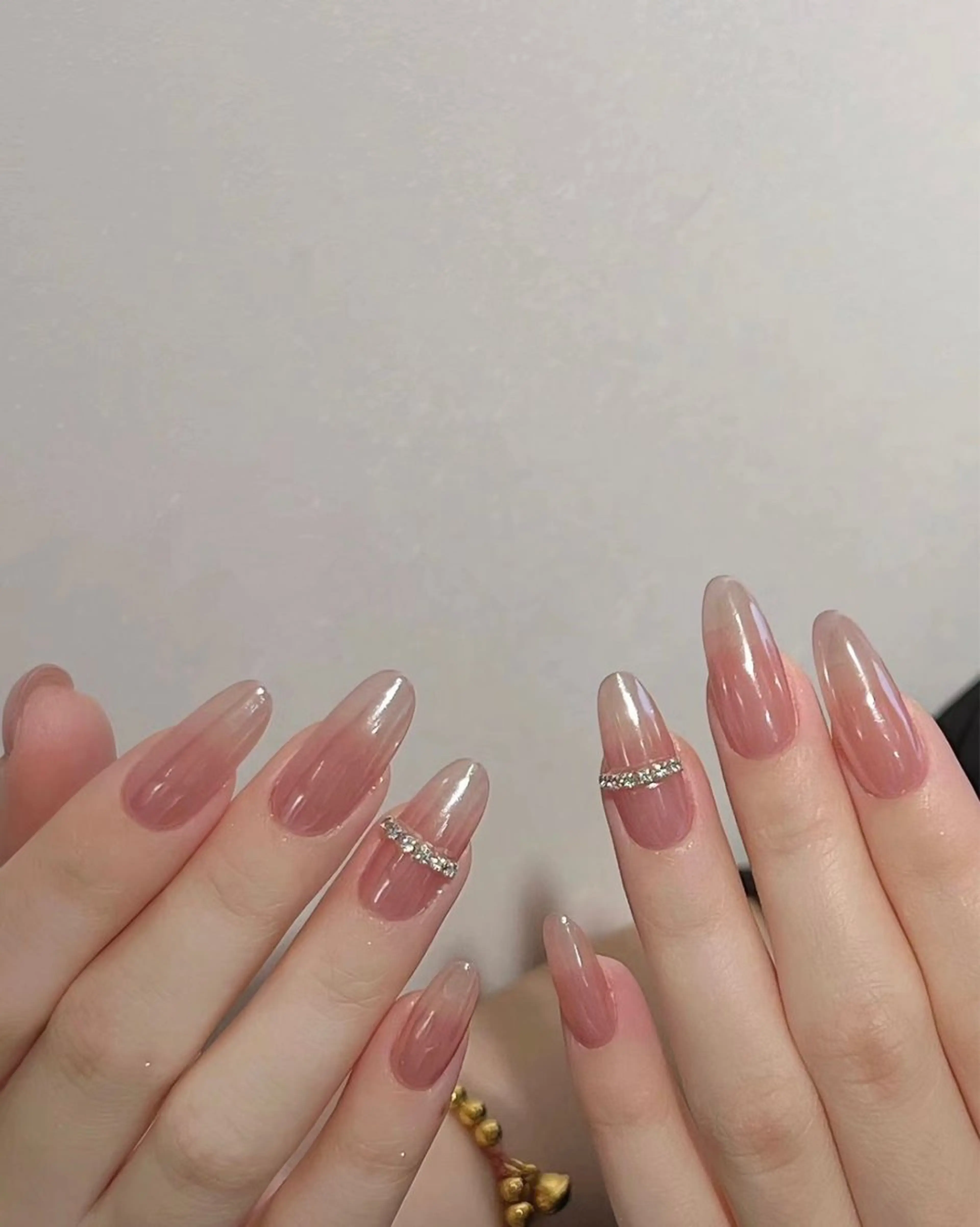 ネイル ジェルネイル ハート 韓国ネイル ニュアンスネイル パラジェル Niko nailサロンのネイルデザイン