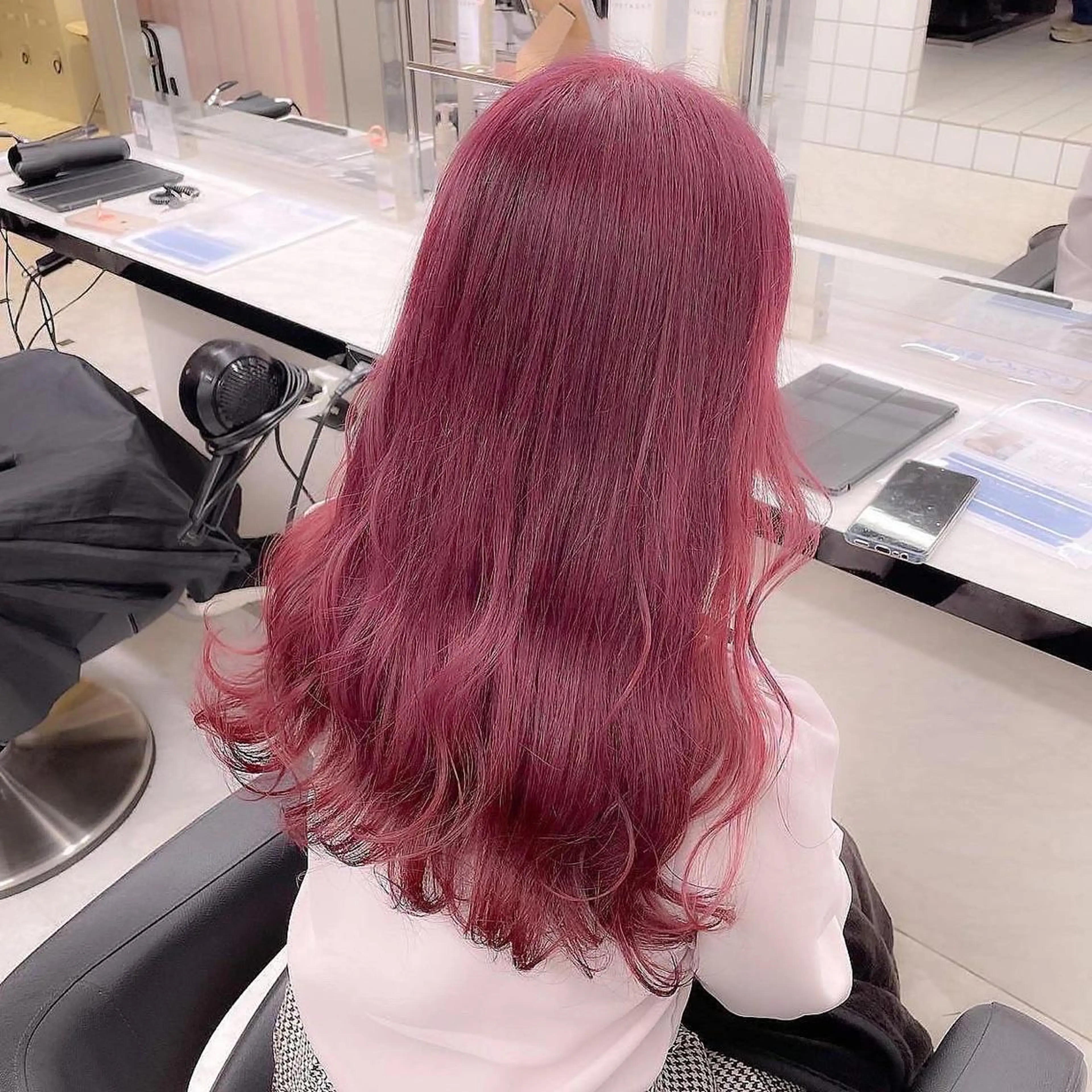 セミロング ヘアカラー トリートメント ♡上品韓国髪♡ブラ ウン/SAYATOのヘアスタイル