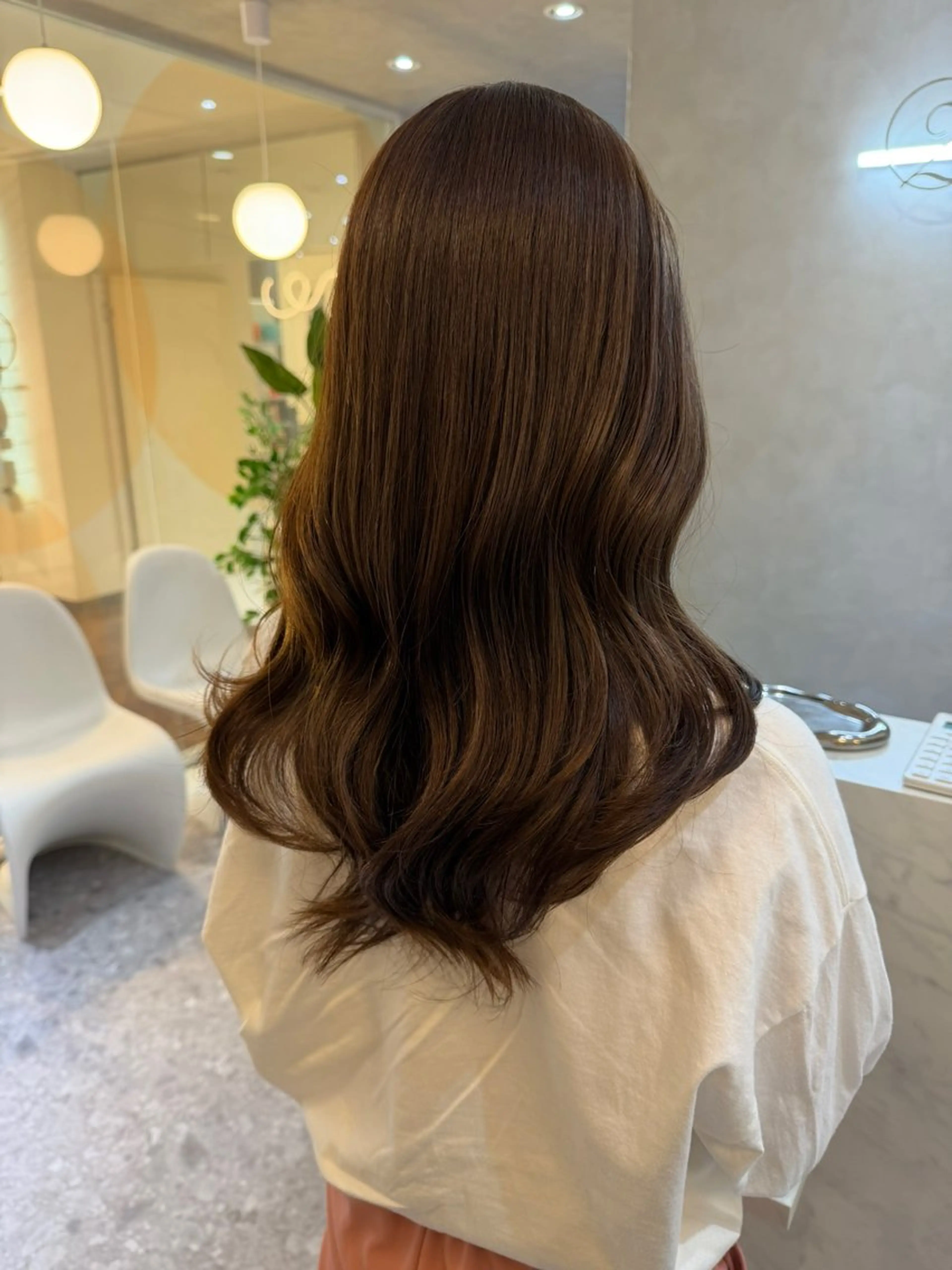 セミロング カラー カット ヘアカラー トリートメント 🎀髪質改善/艶髪/ 艶カラー🎀浅田涼風のヘアスタイル