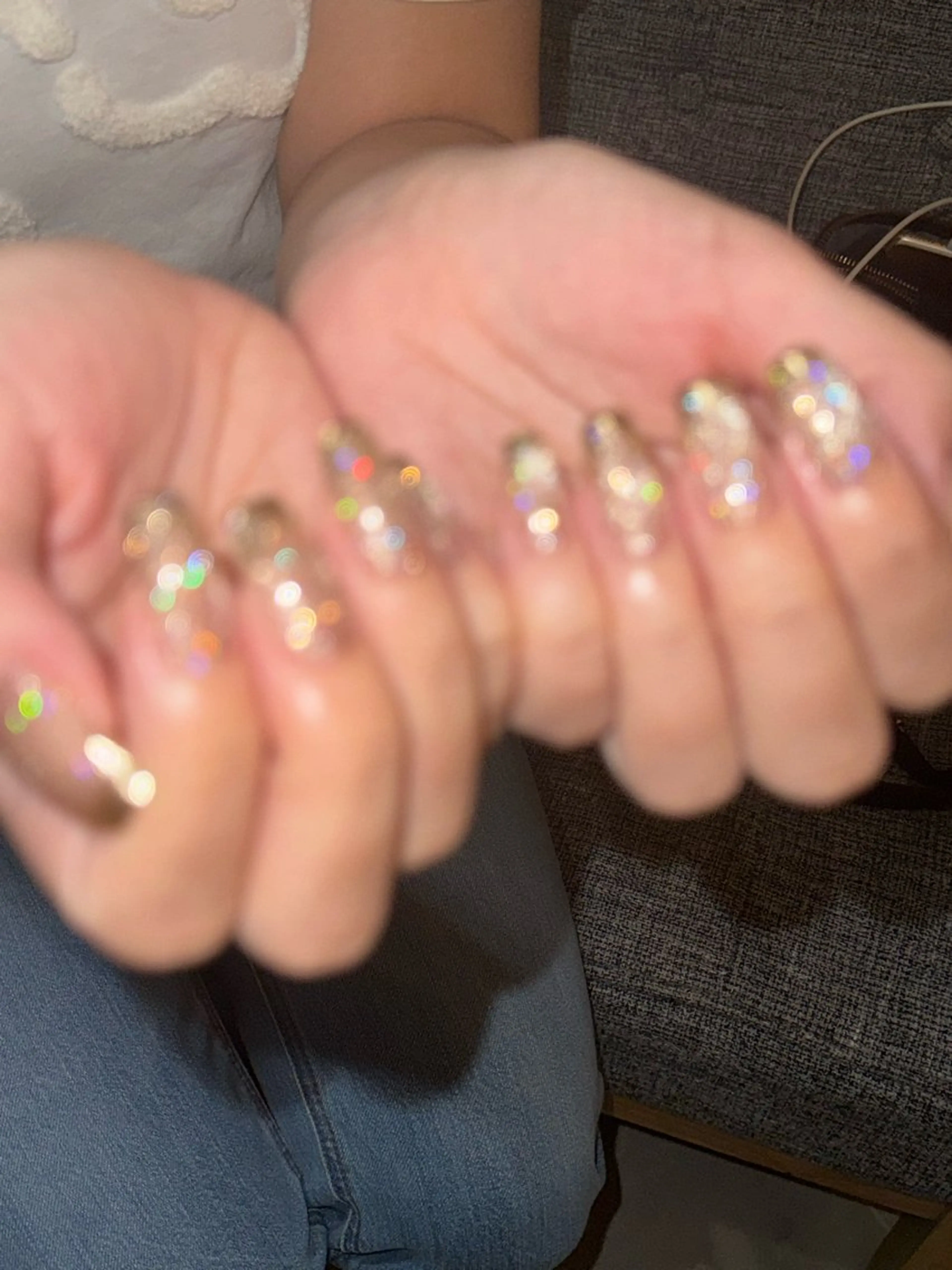 ネイル オーロラネイル フラッシュネイル ラメ(グリッター) ミラーネイル ハンドネイル nail slon mioのネイルデザイン