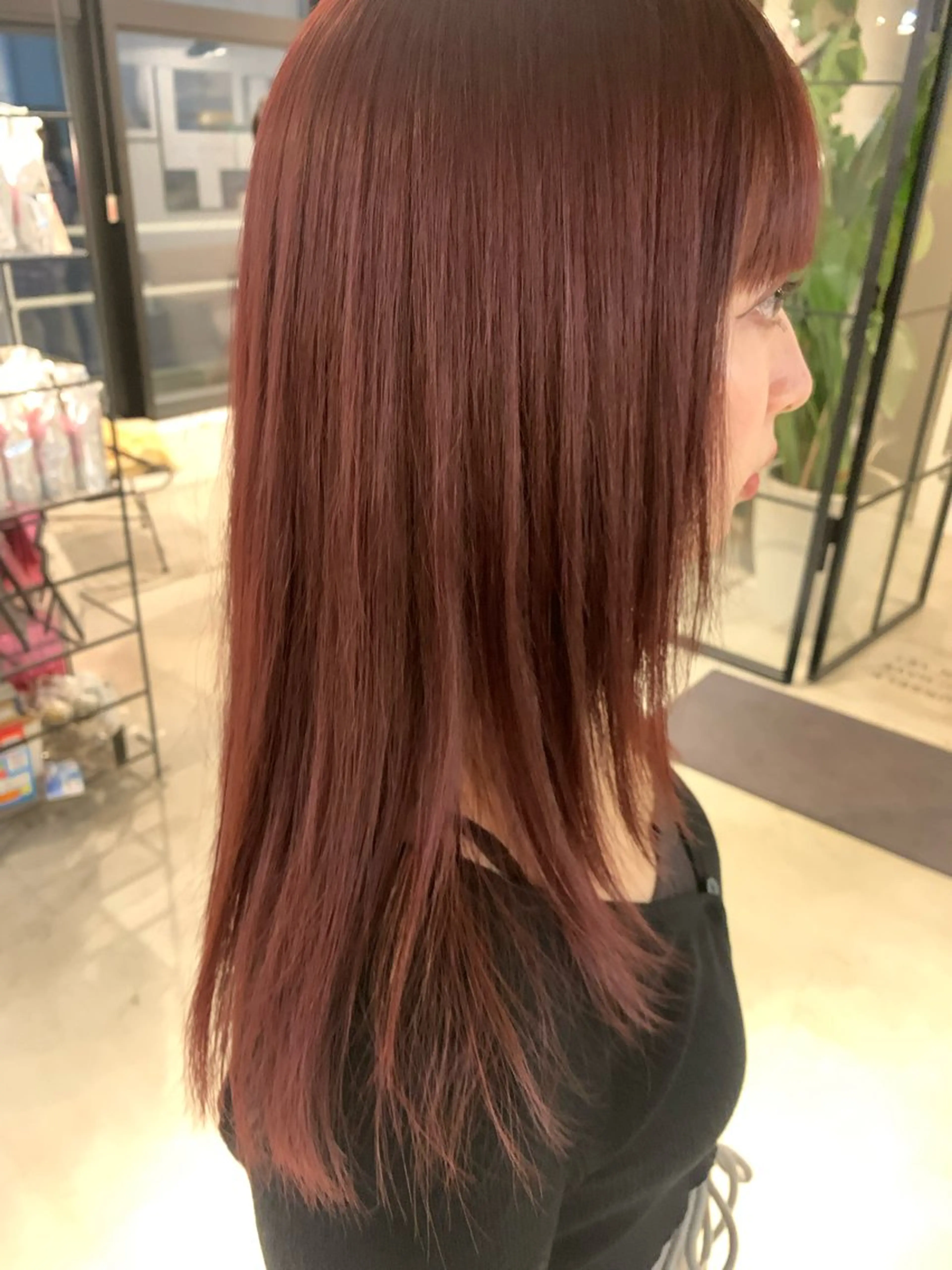 カラー ベージュ/ダブルカラ ー/新潟駅/青柳萌果のヘアスタイル