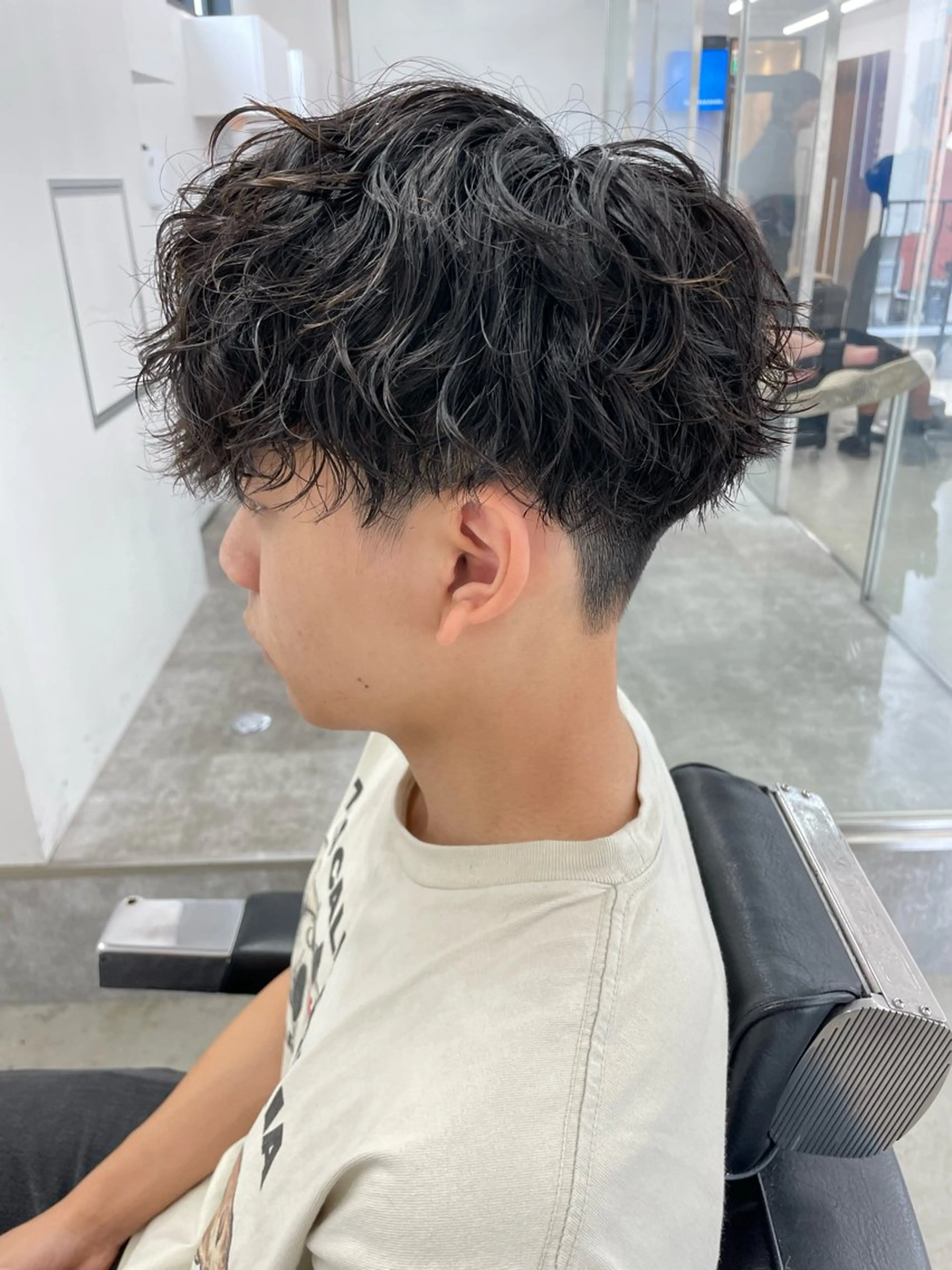 ショート カラー パーマ ヘアアレンジ 亀井隆汰/メンズ専門 パーマ特化美容師のヘアスタイル