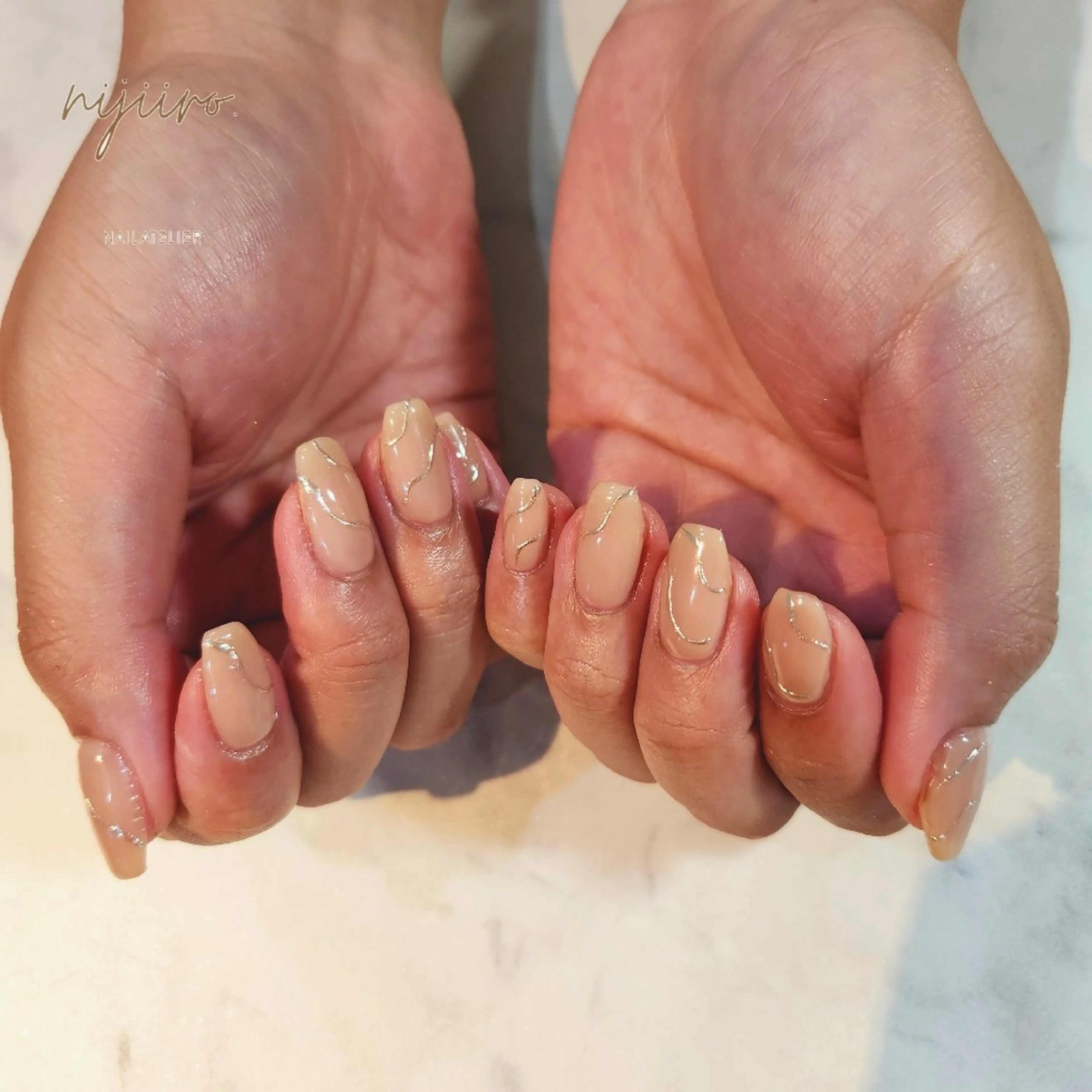 ネイル ハンドネイル nailatelier nijiiro.所属・nijiiro🌈 サトウのネイルデザイン