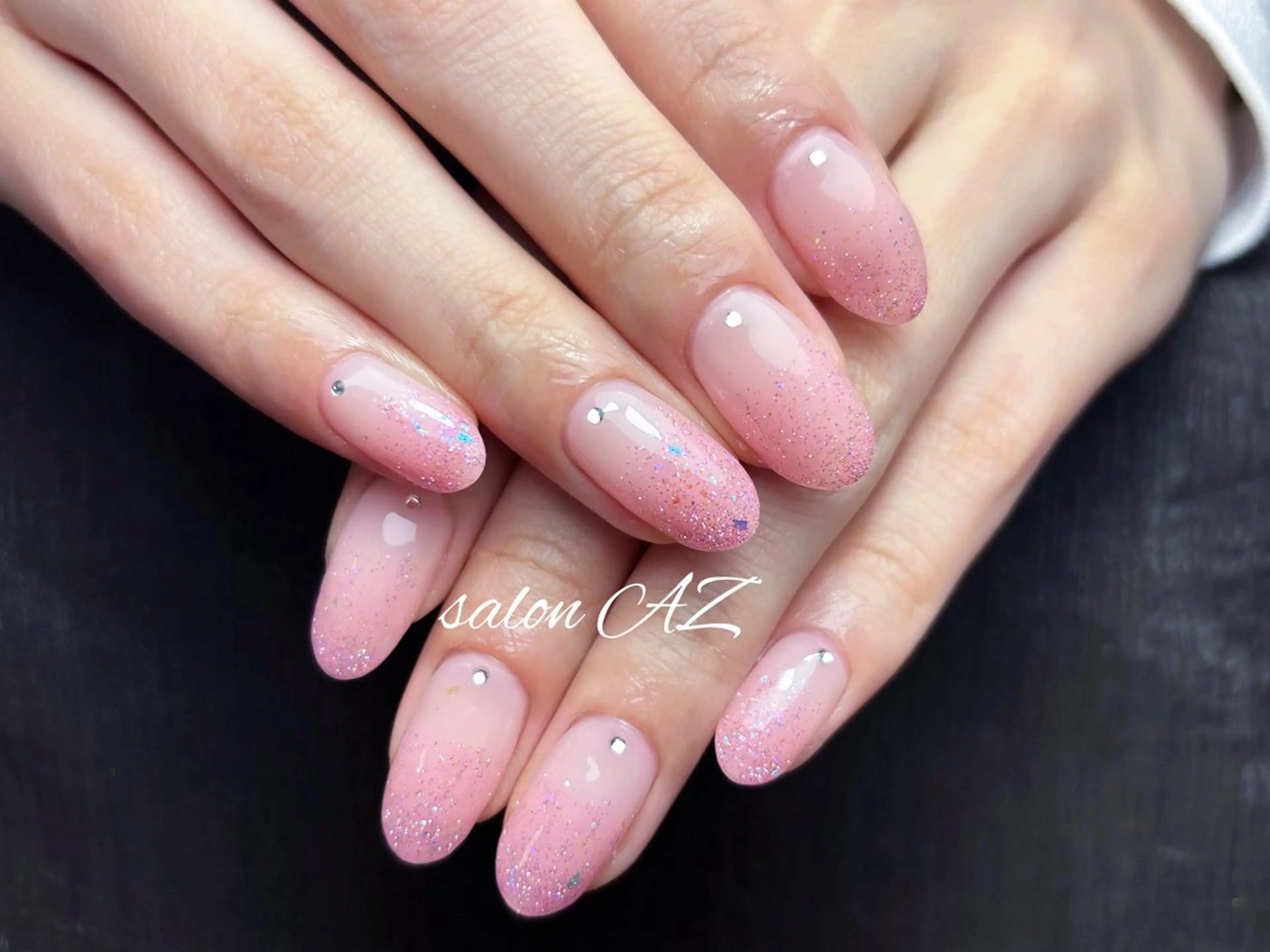 ネイル 桜ネイル 長さ出し フットネイル フレンチネイル ジェルネイル salon AZのネイルデザイン