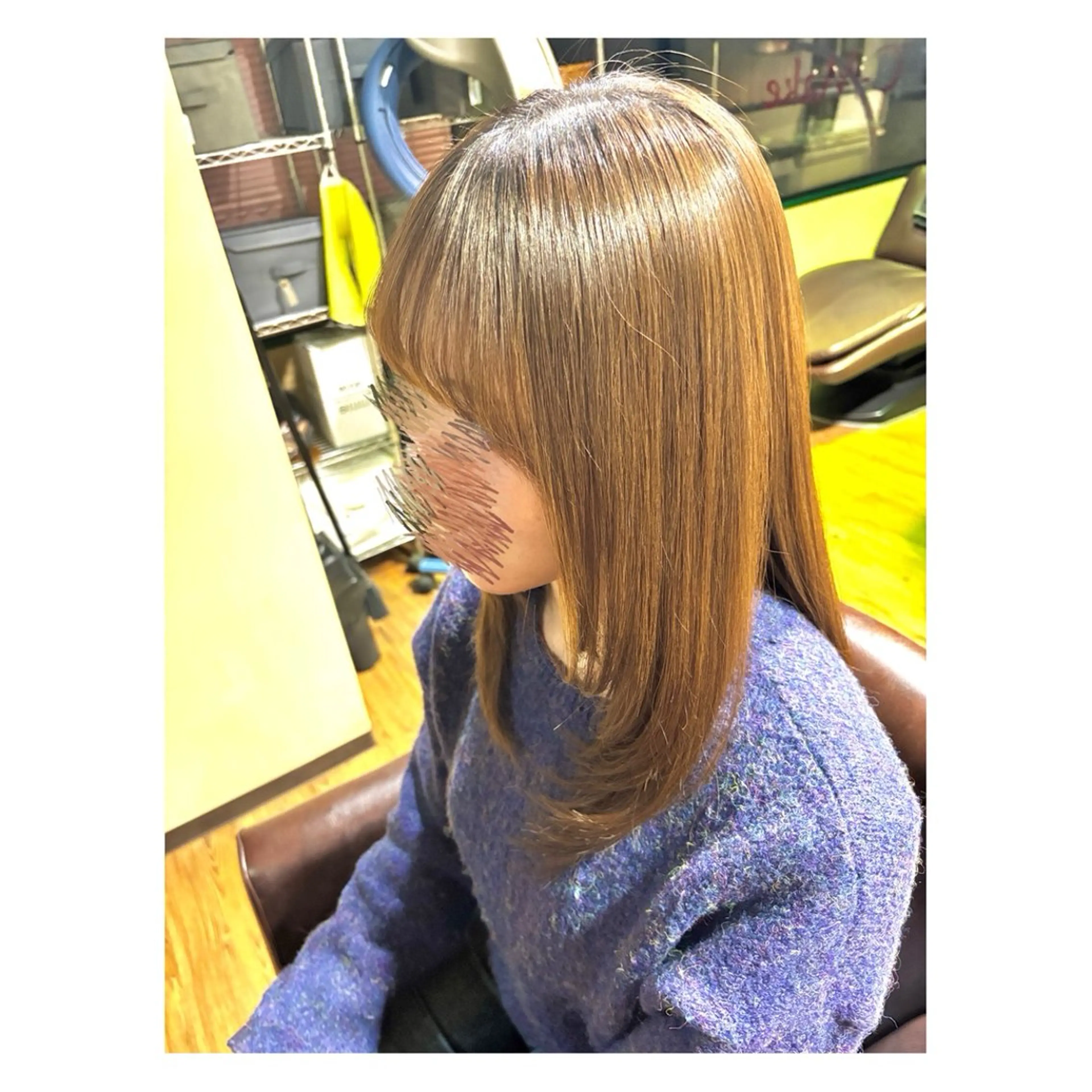 ロング 縮毛矯正 トリートメント cmake所属・. kanokoのヘアスタイル