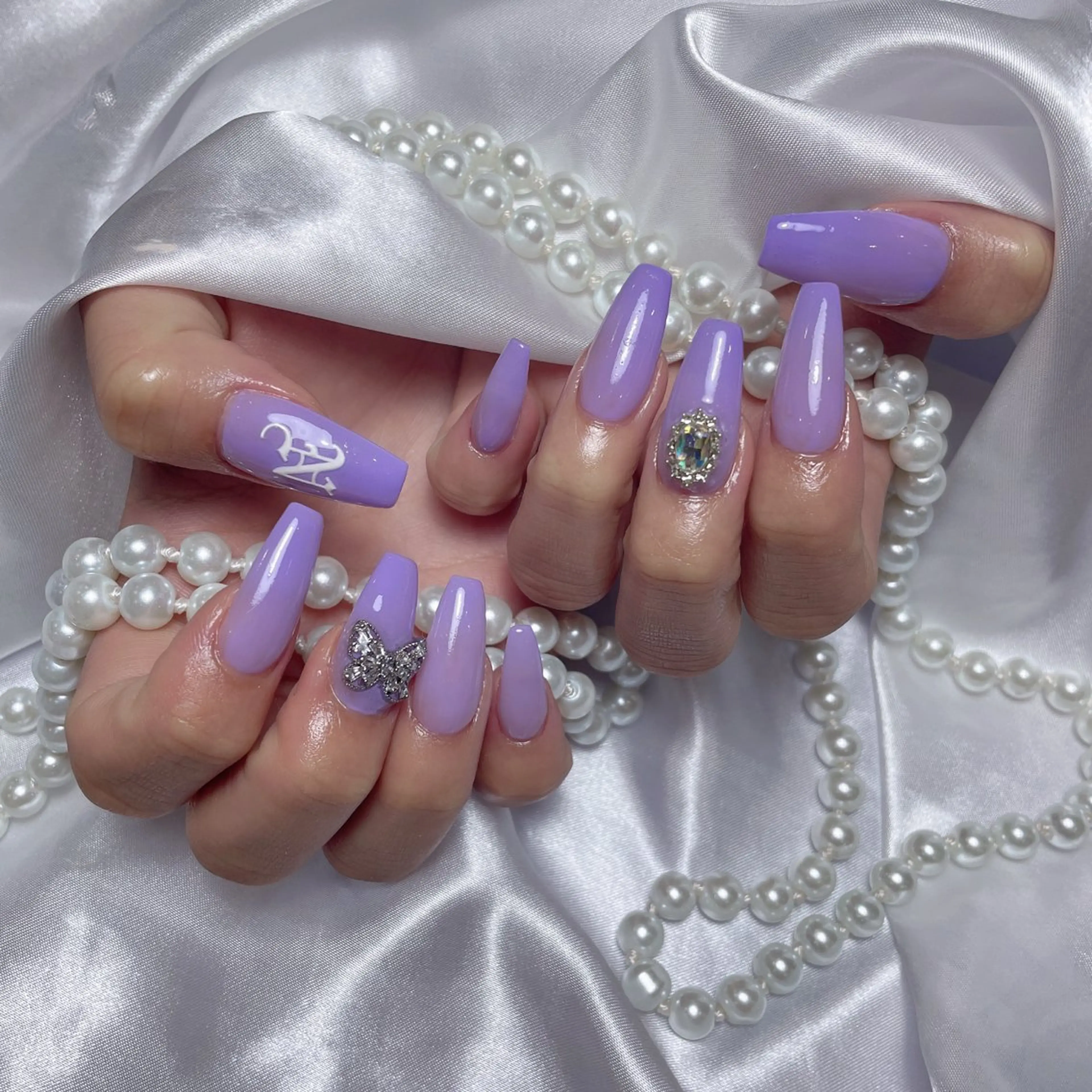 ネイル ワンカラーネイル ネイルチップ ハンドネイル M2 beauty Hoshinaのネイルデザイン