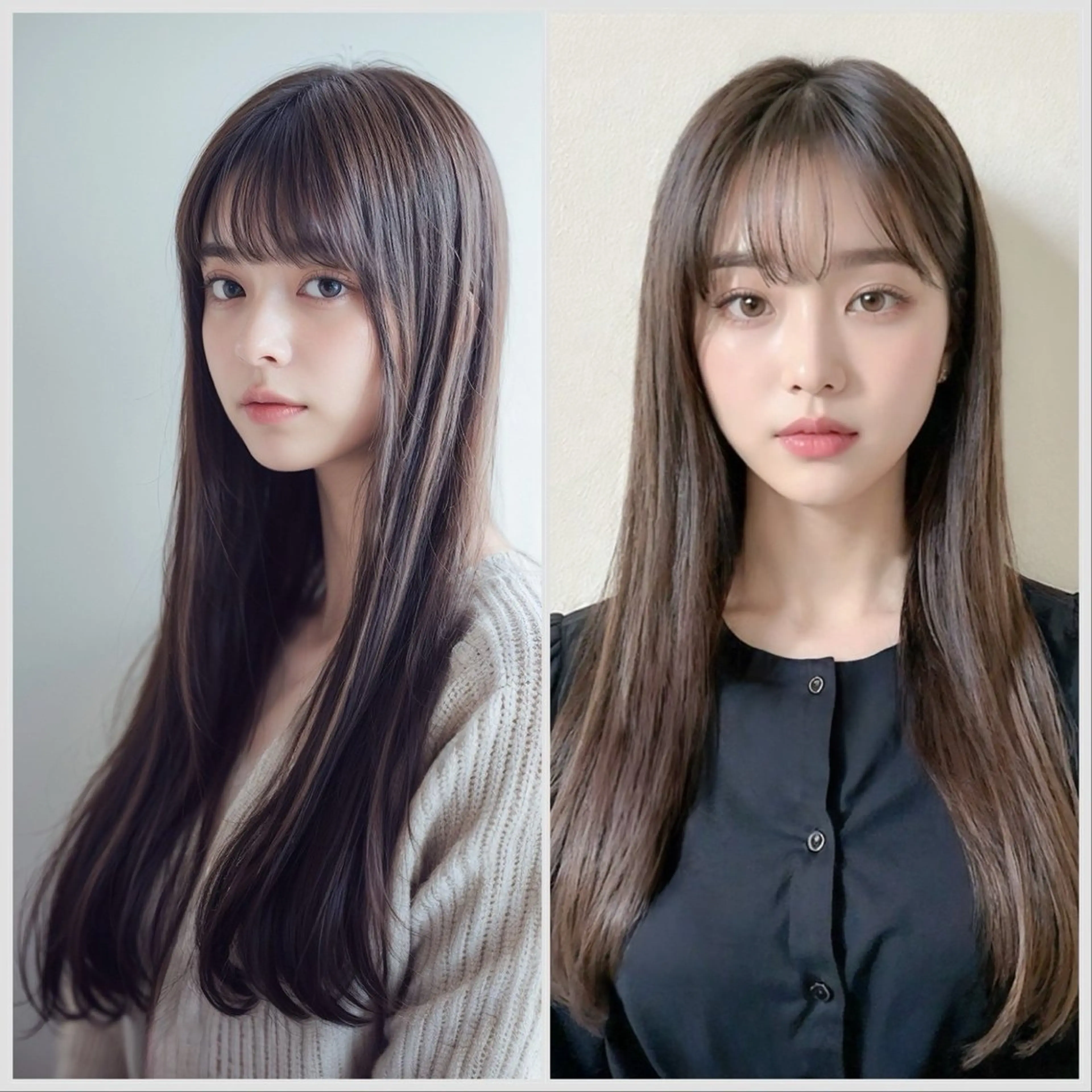 ロング カラー ダブルカラー ハイトーンカラー ボブ 顔周りカット 髪質改善 RISE SWELL momoneのヘアスタイル