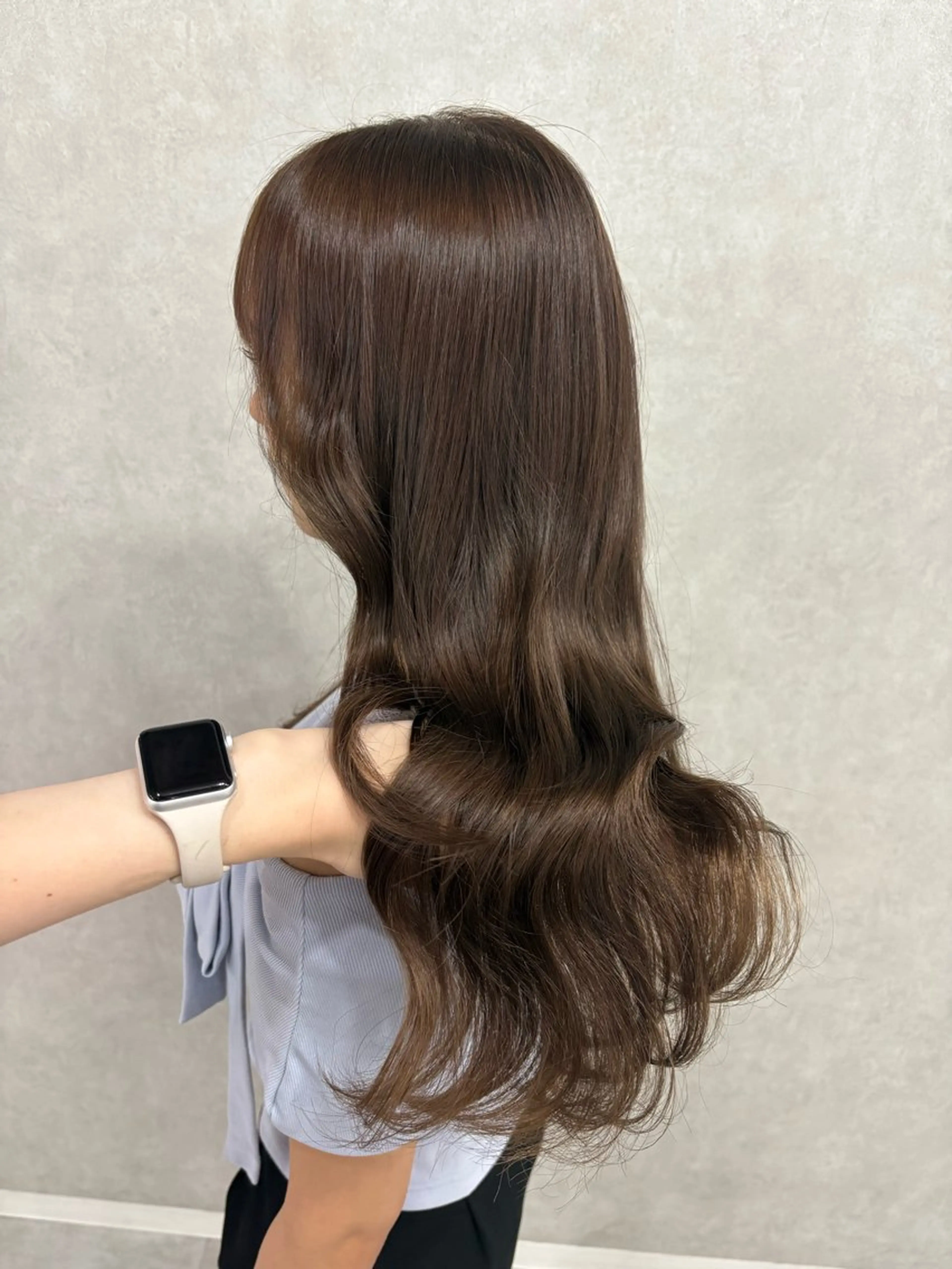 ロング カラー 透明感カラー カット ヘアカラー 盛れる顔まわり✨🎀 モテカラー別所好葉のヘアスタイル