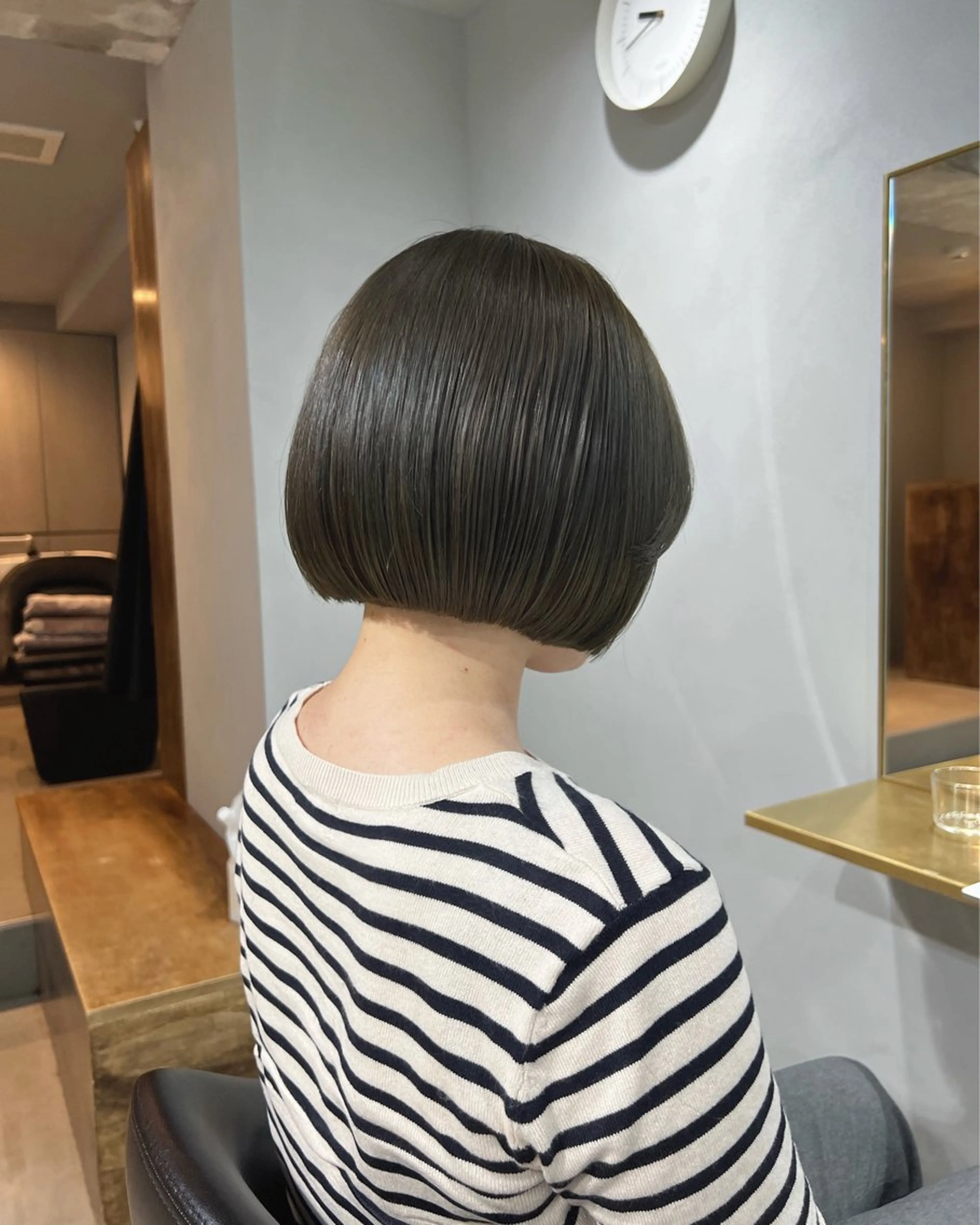 ショート カラー ヘアカラー トリートメント akane/ボブ /オリーブ/ブラウンのヘアスタイル