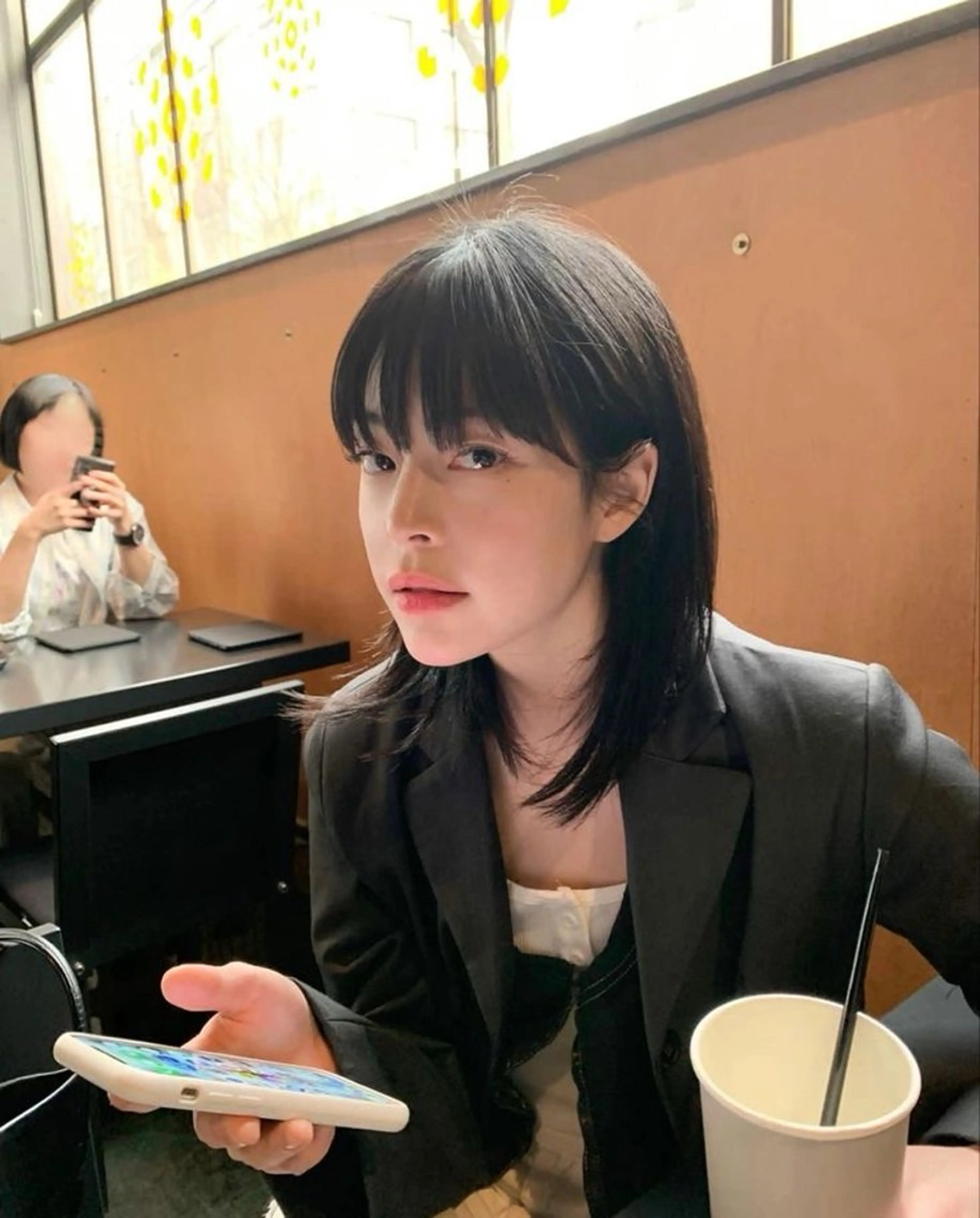 ミディアム YUUKI/ボブ パーマ.レイヤーのヘアスタイル