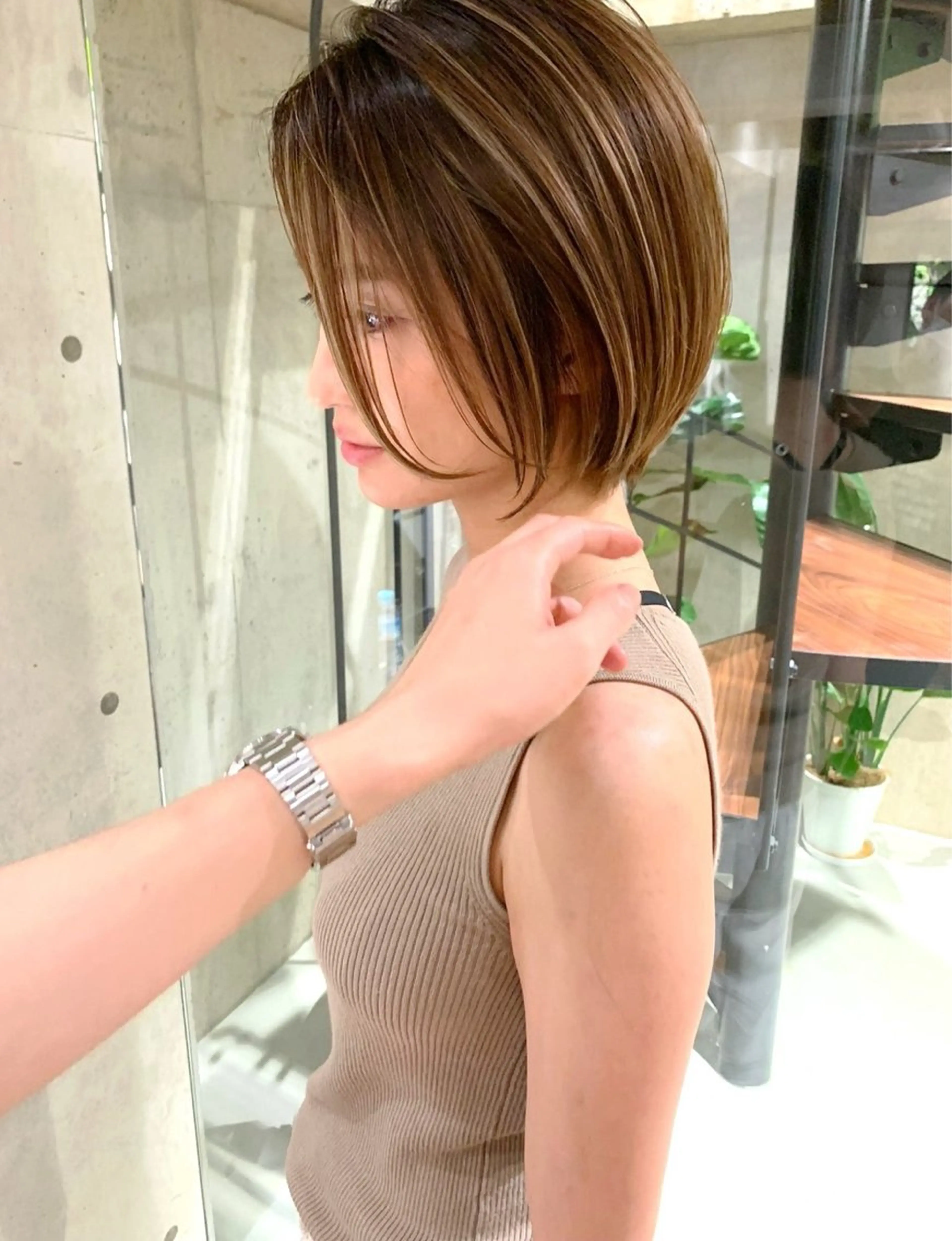 ショート カラー カット ヘアカラー ハイライトNo.1☆ ゆうのヘアスタイル