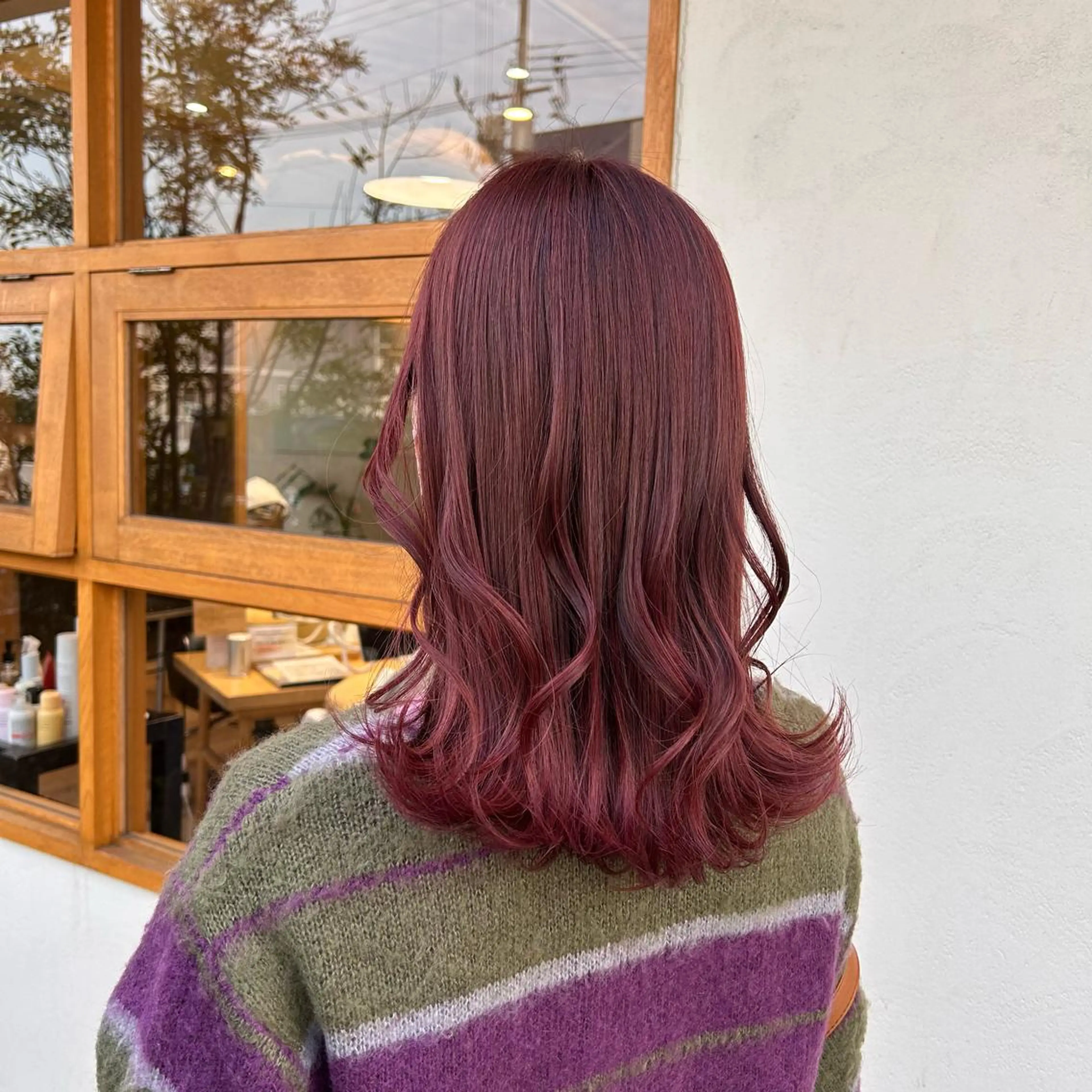 ミディアム ヘアカラー 山本 知佳のヘアスタイル