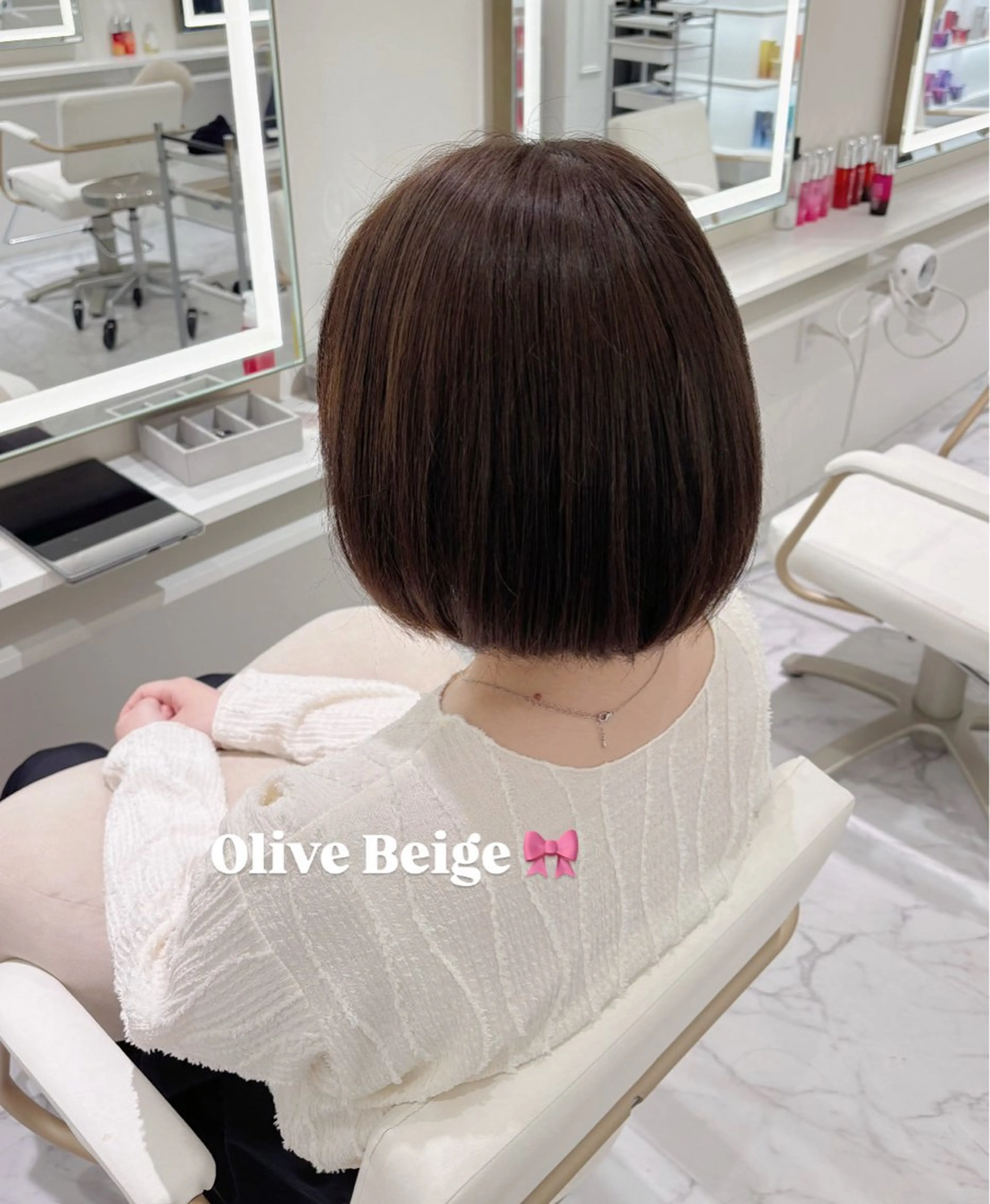 ショート カラー ヘアカラー ParveMix🎀 稲垣詞葉のヘアスタイル