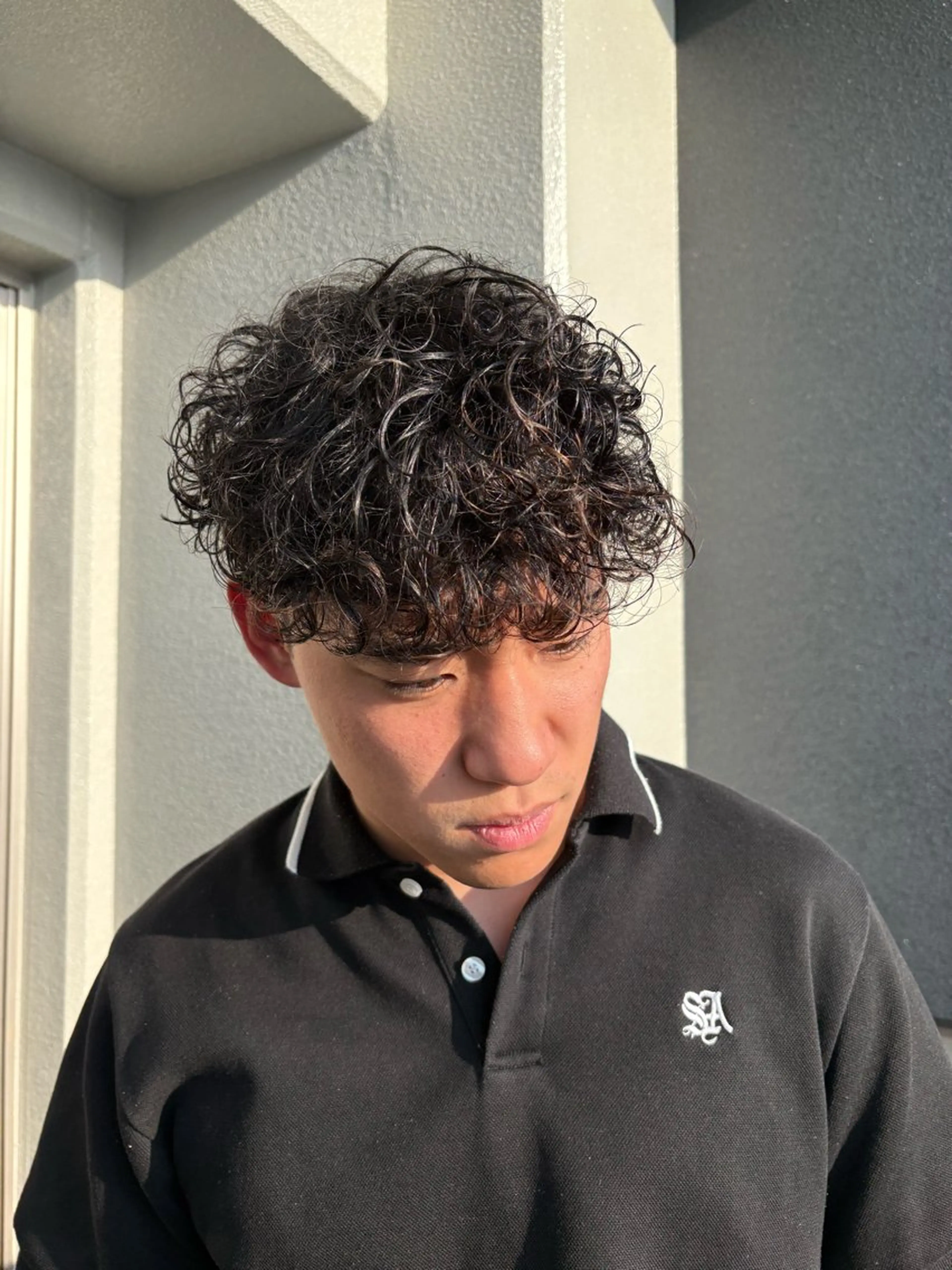 パーマ メンズ メンズパーマ 波巻きパーマ カット パーマ Ace栄所属・メンズ専門/栄/ パーマ特化/ゆうとのヘアスタイル