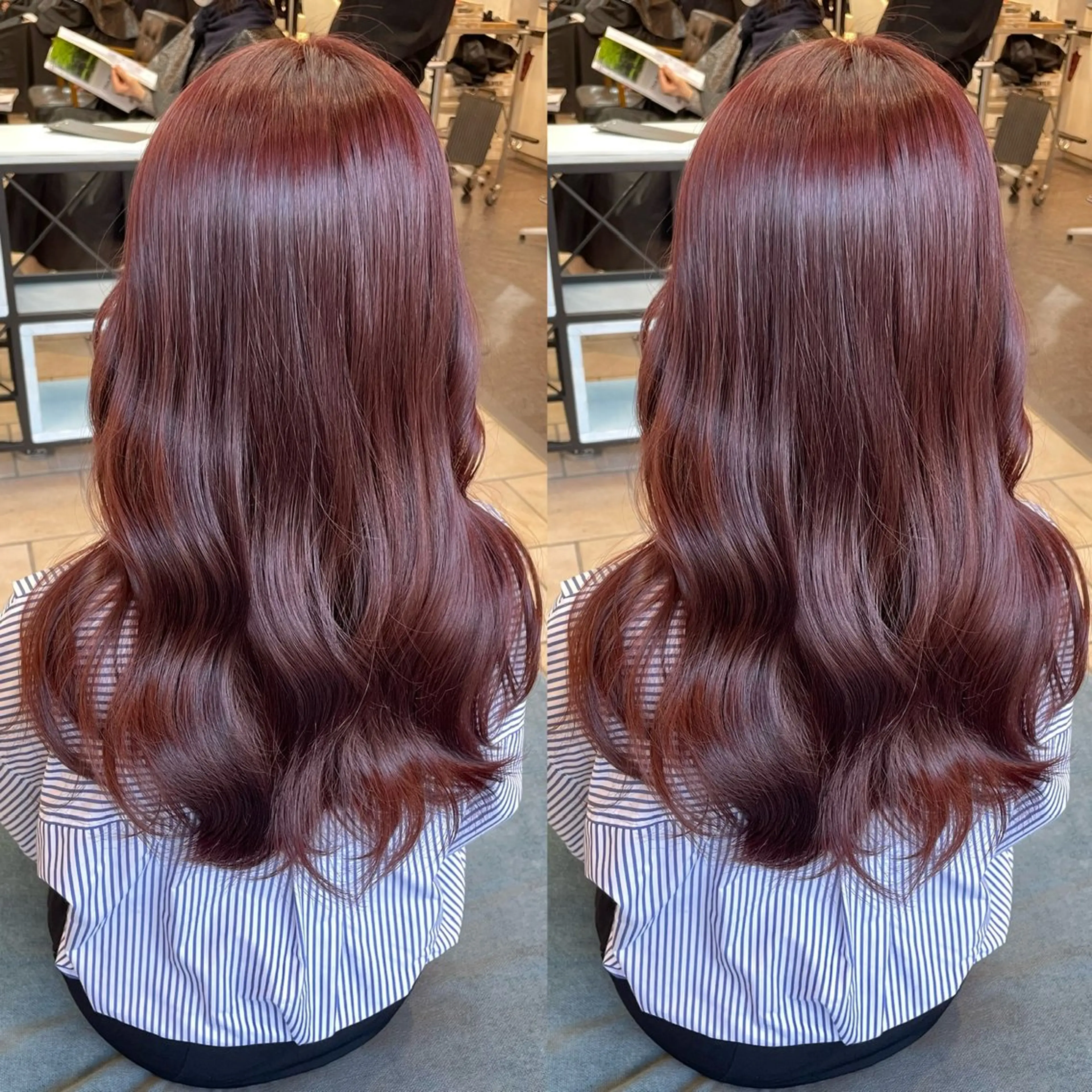 ロング カラー ヘアカラー トリートメント ブリーチなしカラー kana🐱のヘアスタイル