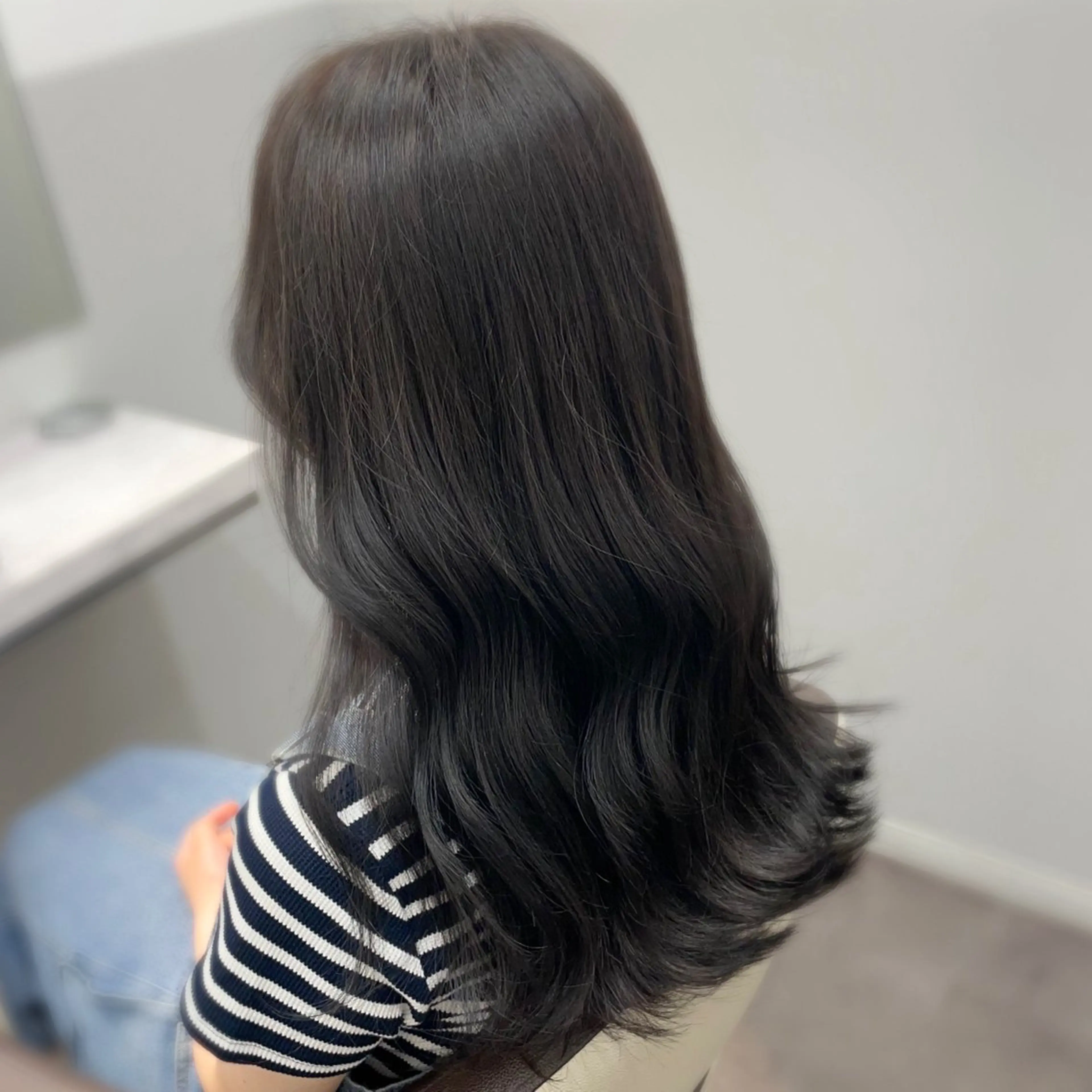 ロング カラー カット ヘアカラー トリートメント 💎韓国ヘア💎 Harukaのヘアスタイル