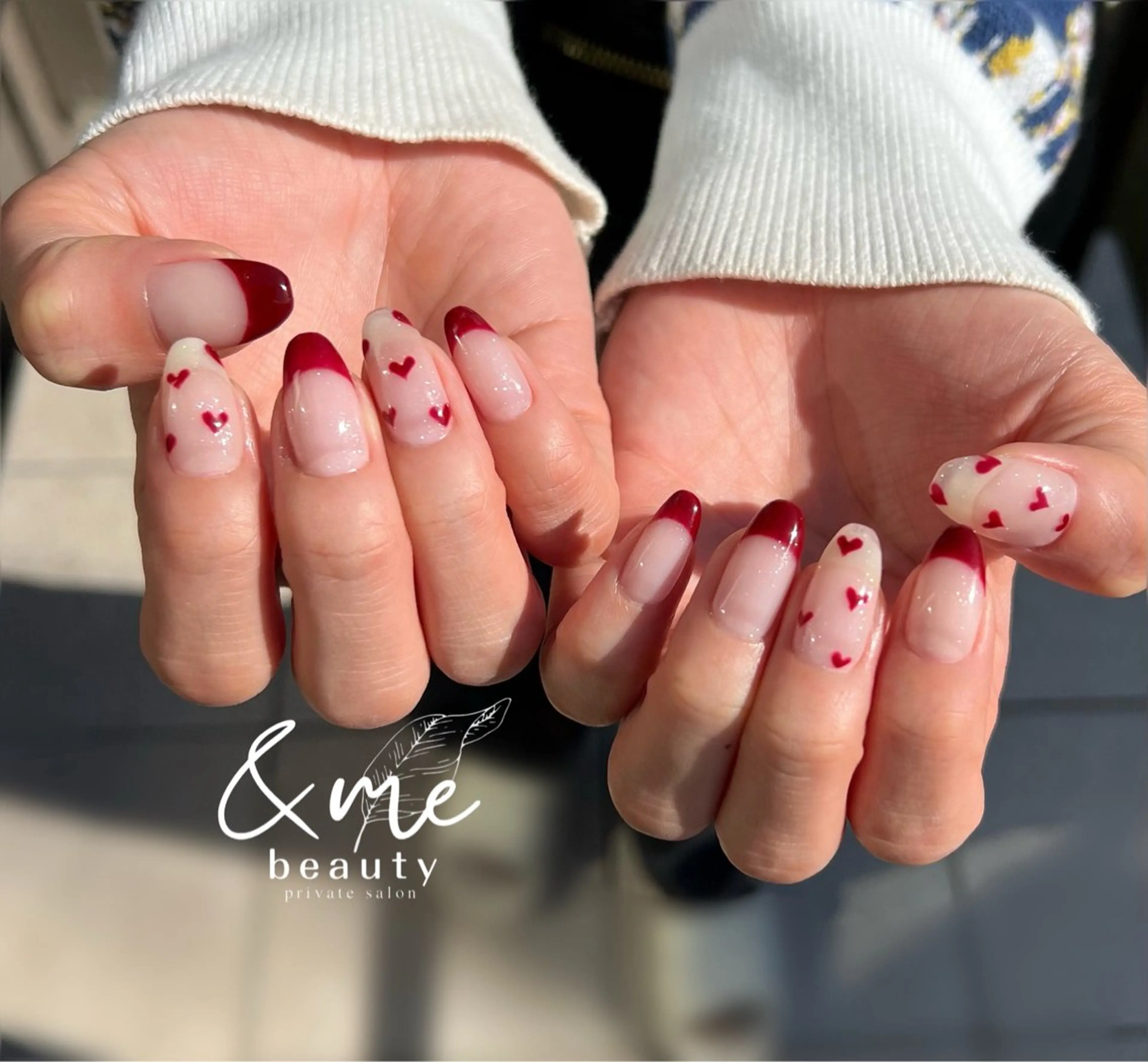 ネイル バレンタイン &me beautyのネイルデザイン