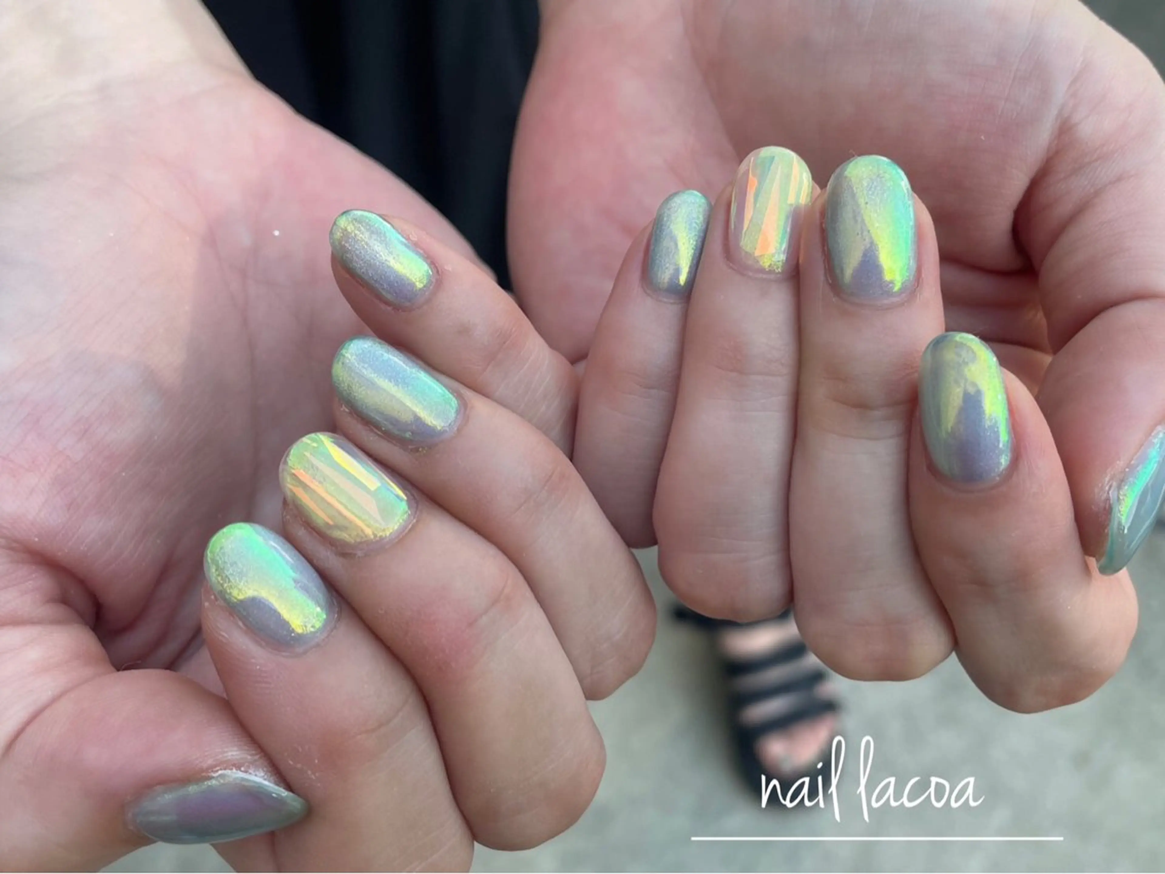 ネイル オーロラネイル zuzunail -lacoa-のネイルデザイン