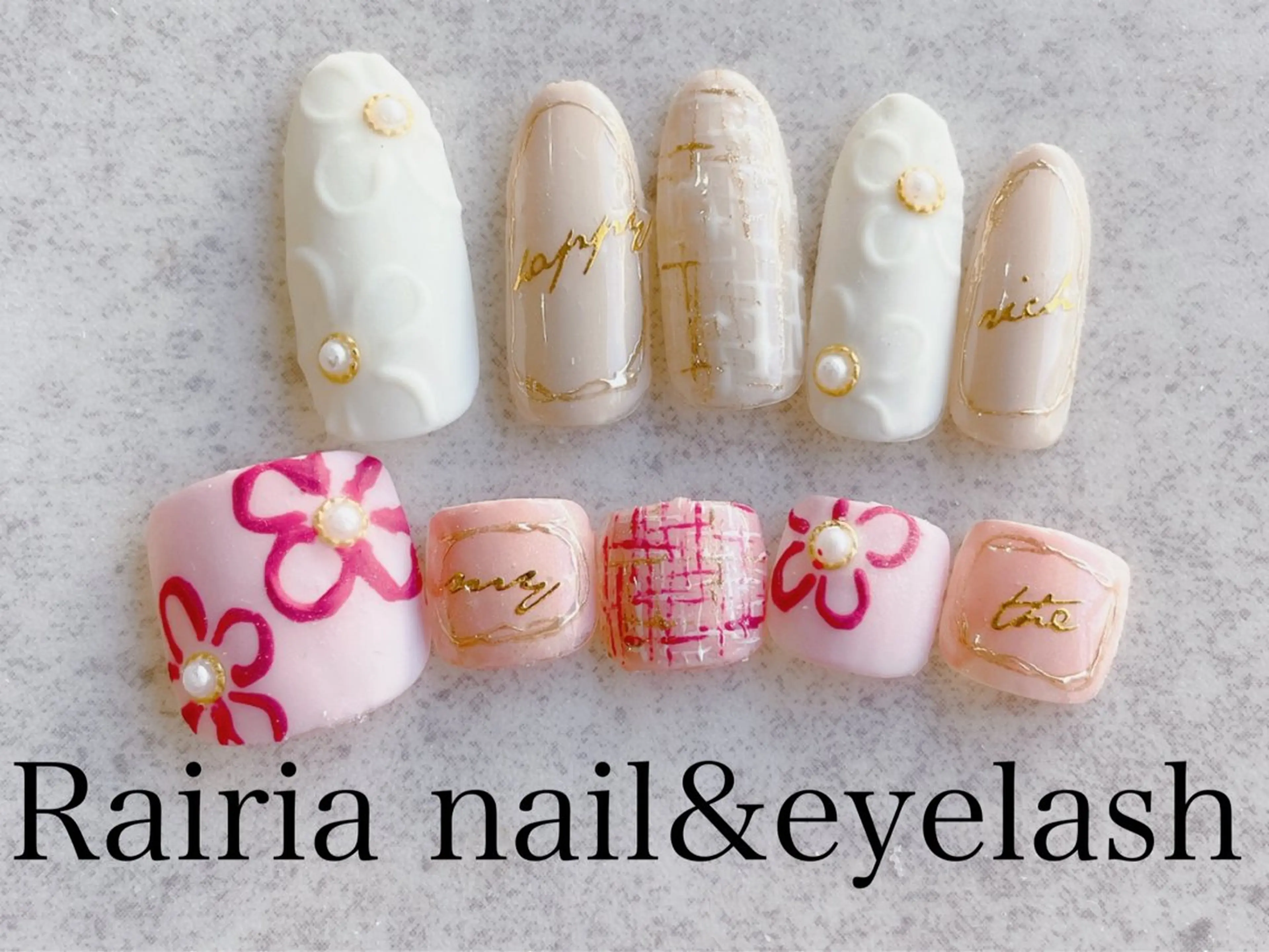 ネイル 持ち込み フットネイル Rairia nail&eyelash小岩店所属・Rairianail 小岩店のネイルデザイン