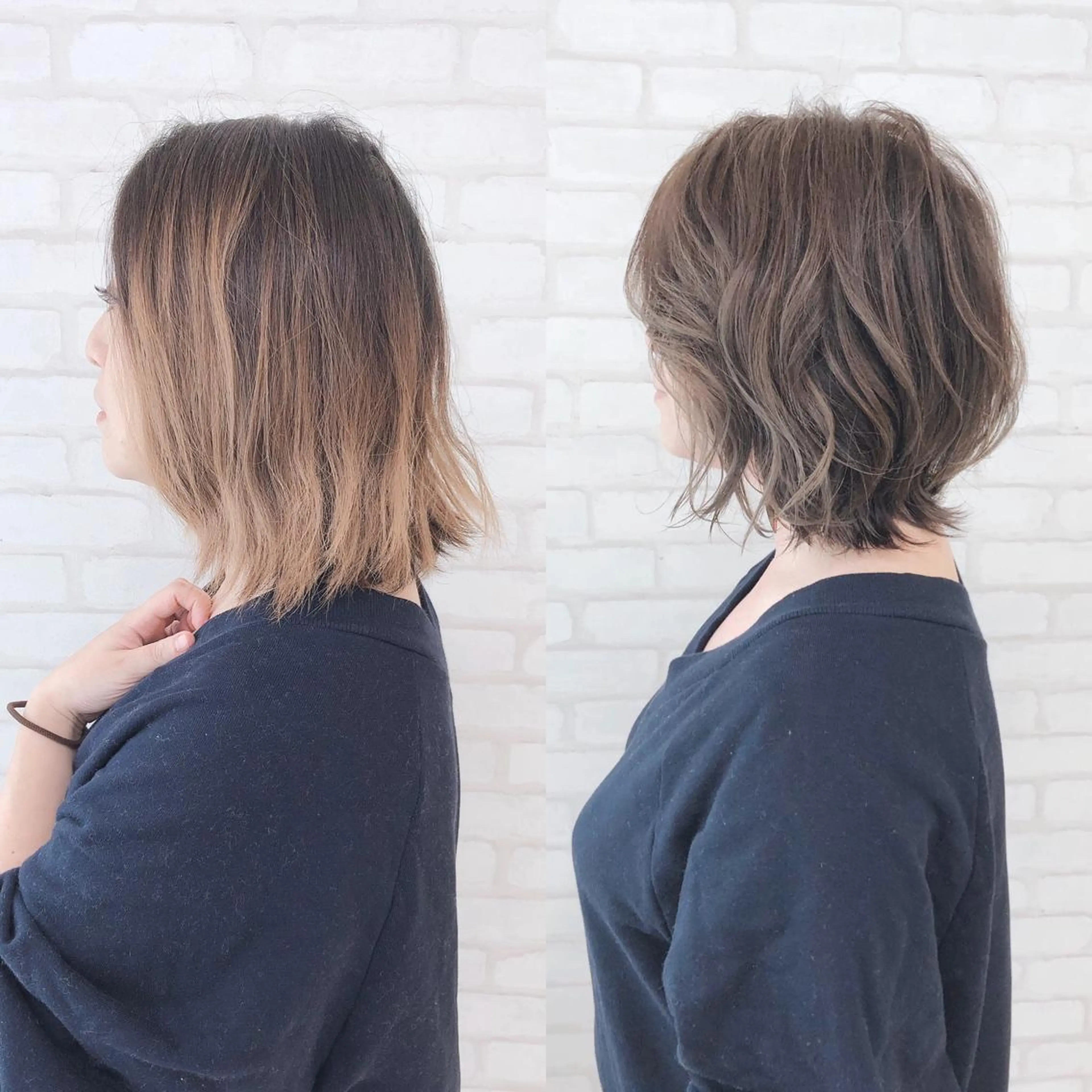 ミディアム アビリタ 警固のヘアスタイル