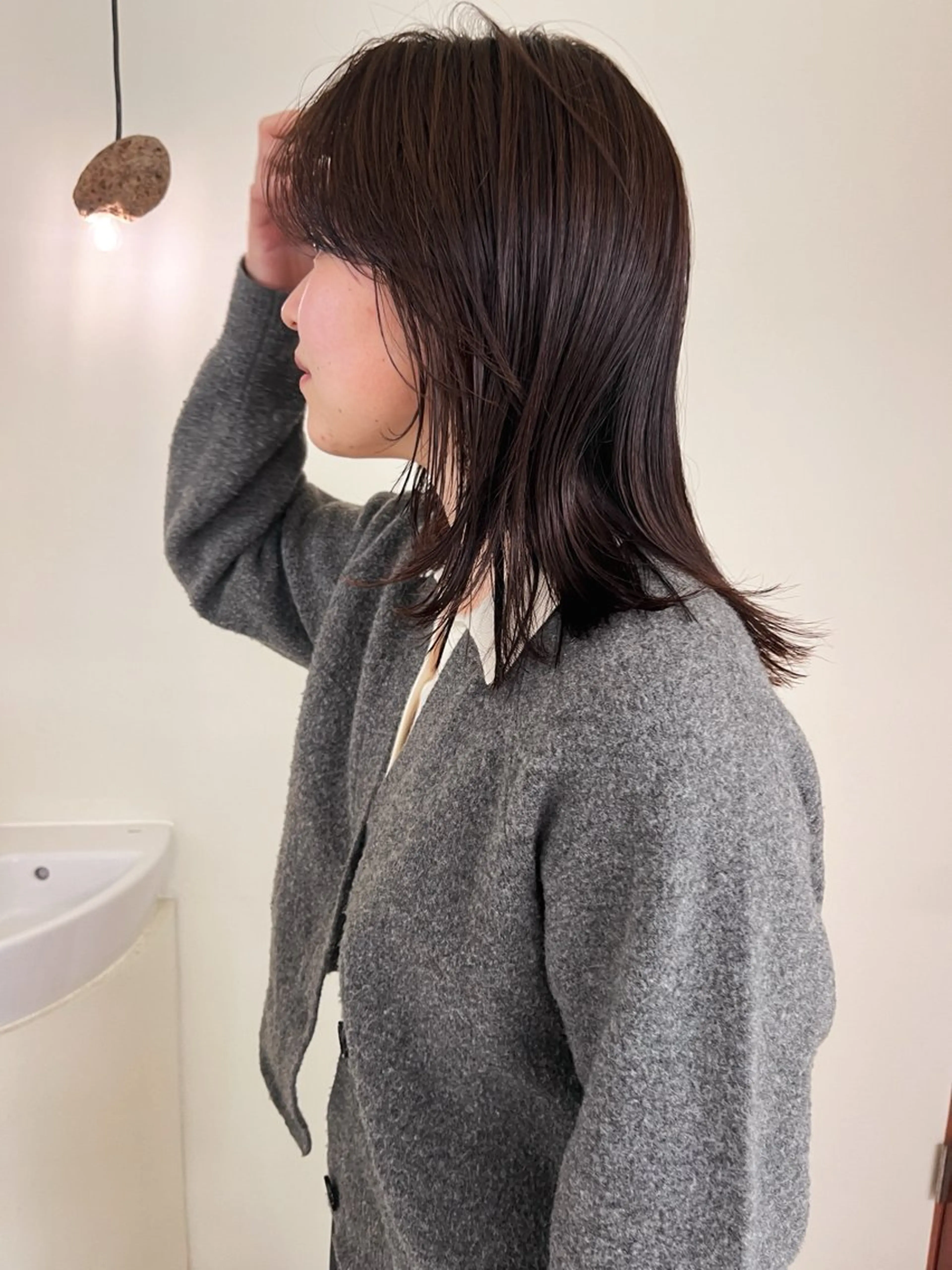 ロング ロングレイヤー レイヤーカット ロング カット ヘアカラー トリートメント メンズハイトーン/栄 /イトウタケルのヘアスタイル