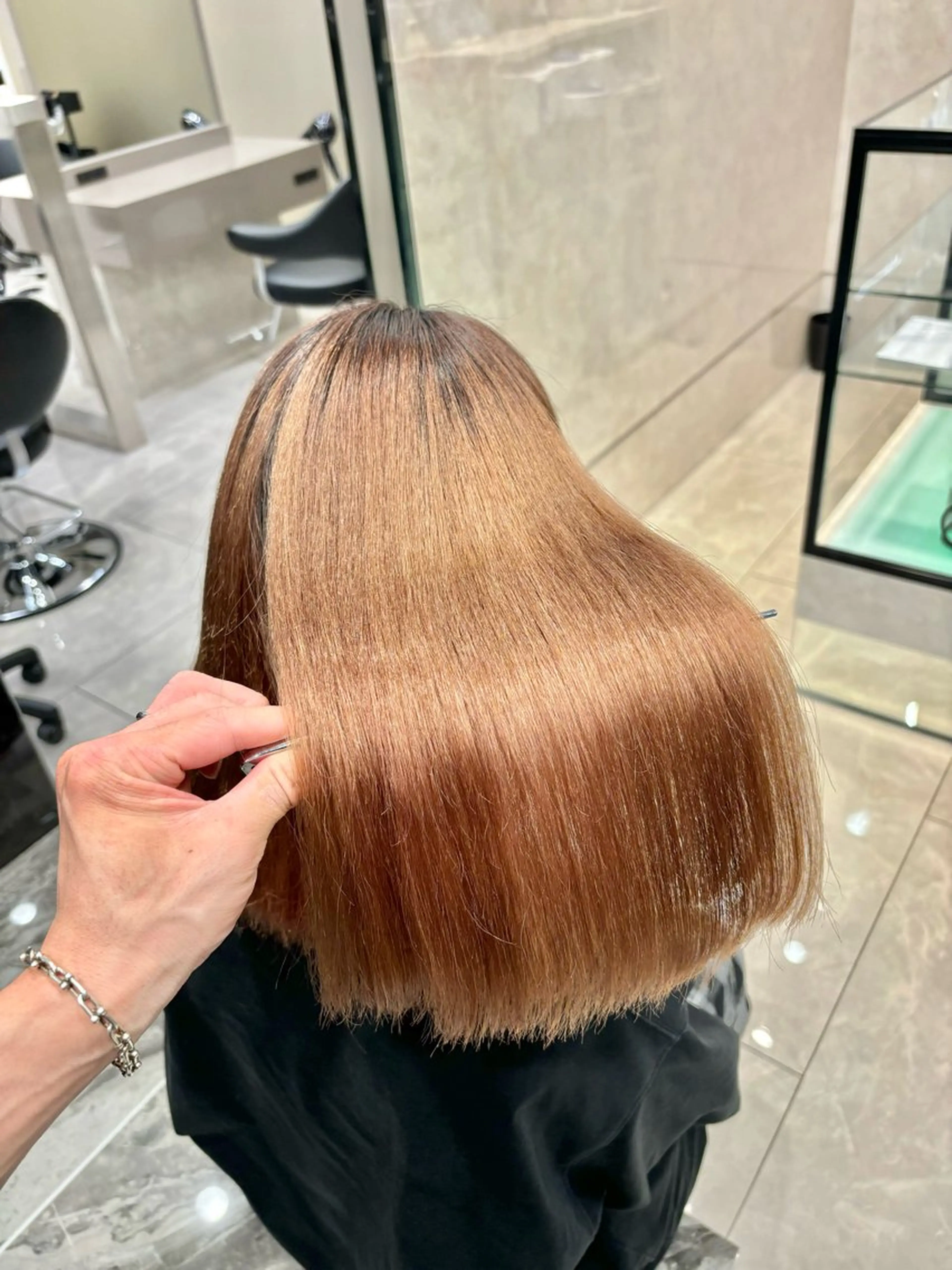 ミディアム 縮毛矯正 縮毛矯正 ハルキミナトジャパン所属・藤田優介 [大宮/縮毛矯正]のヘアスタイル