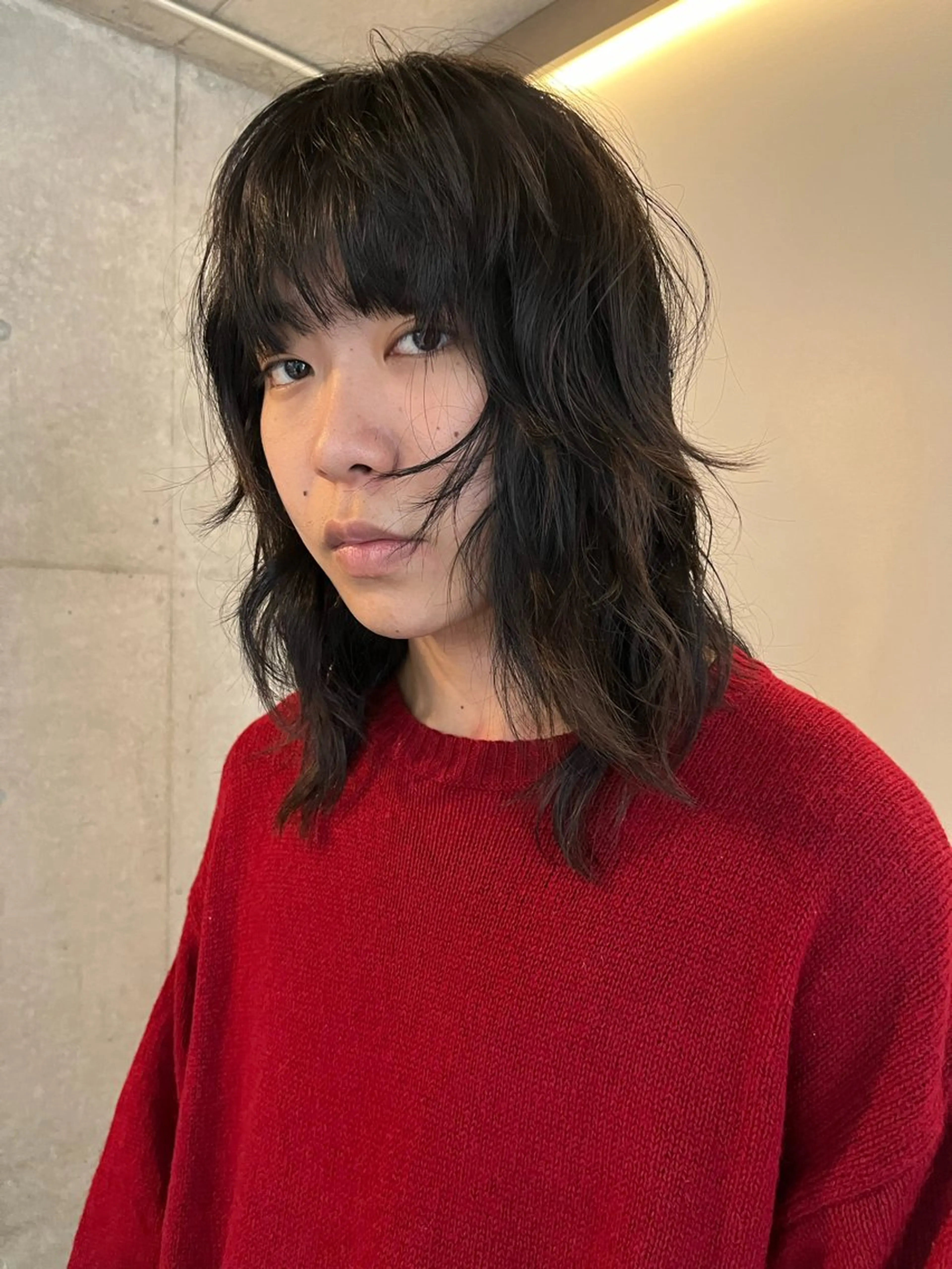 メンズ メンズパーマ カット トリートメント レイヤーカット\ウル フ　chinatsuのヘアスタイル