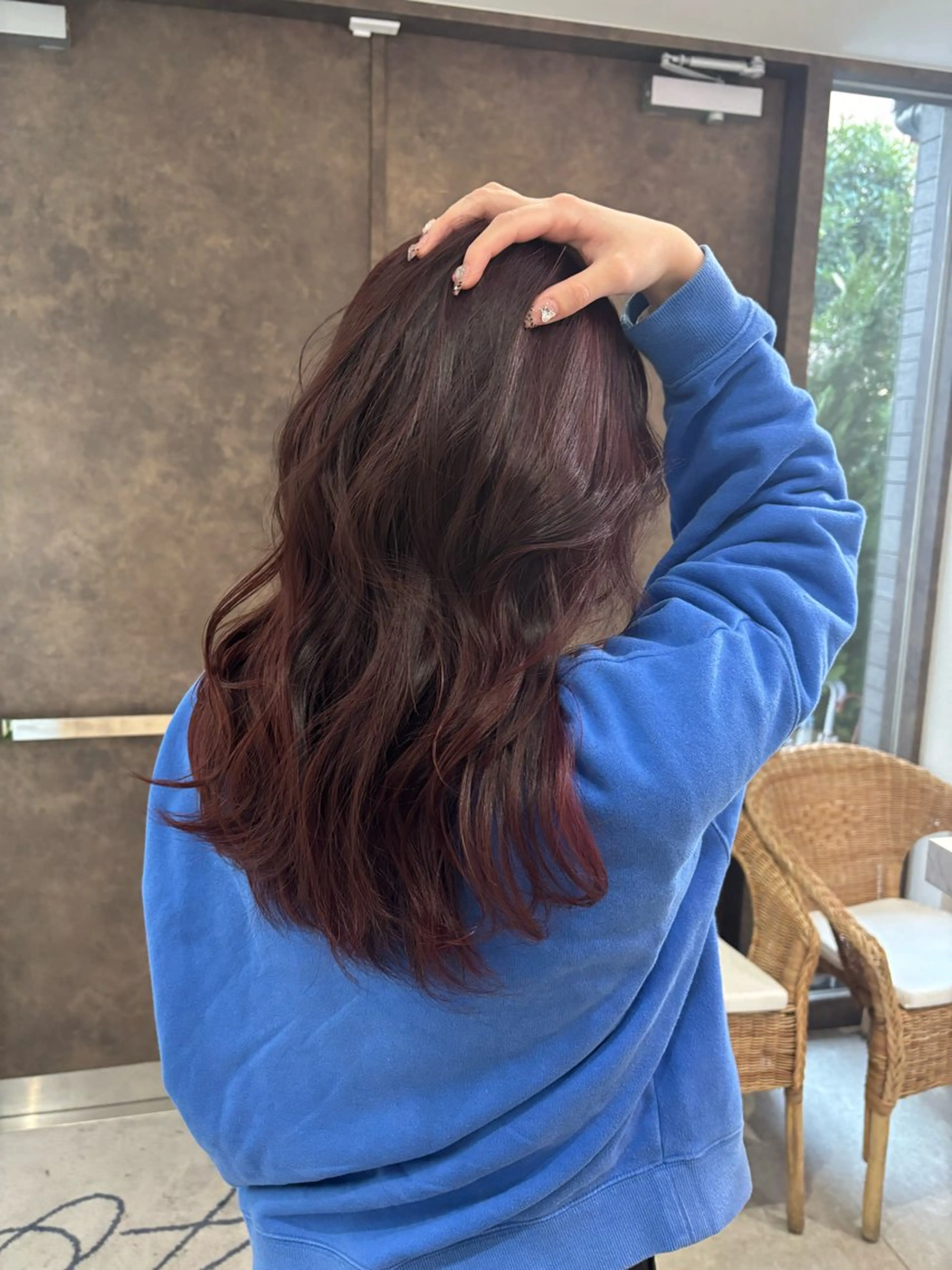 カット+カラー+トリートメント✨【美容液入りで透明感×ツヤ感カラーお任せください🤎】※シャンプーブロー込みの写真