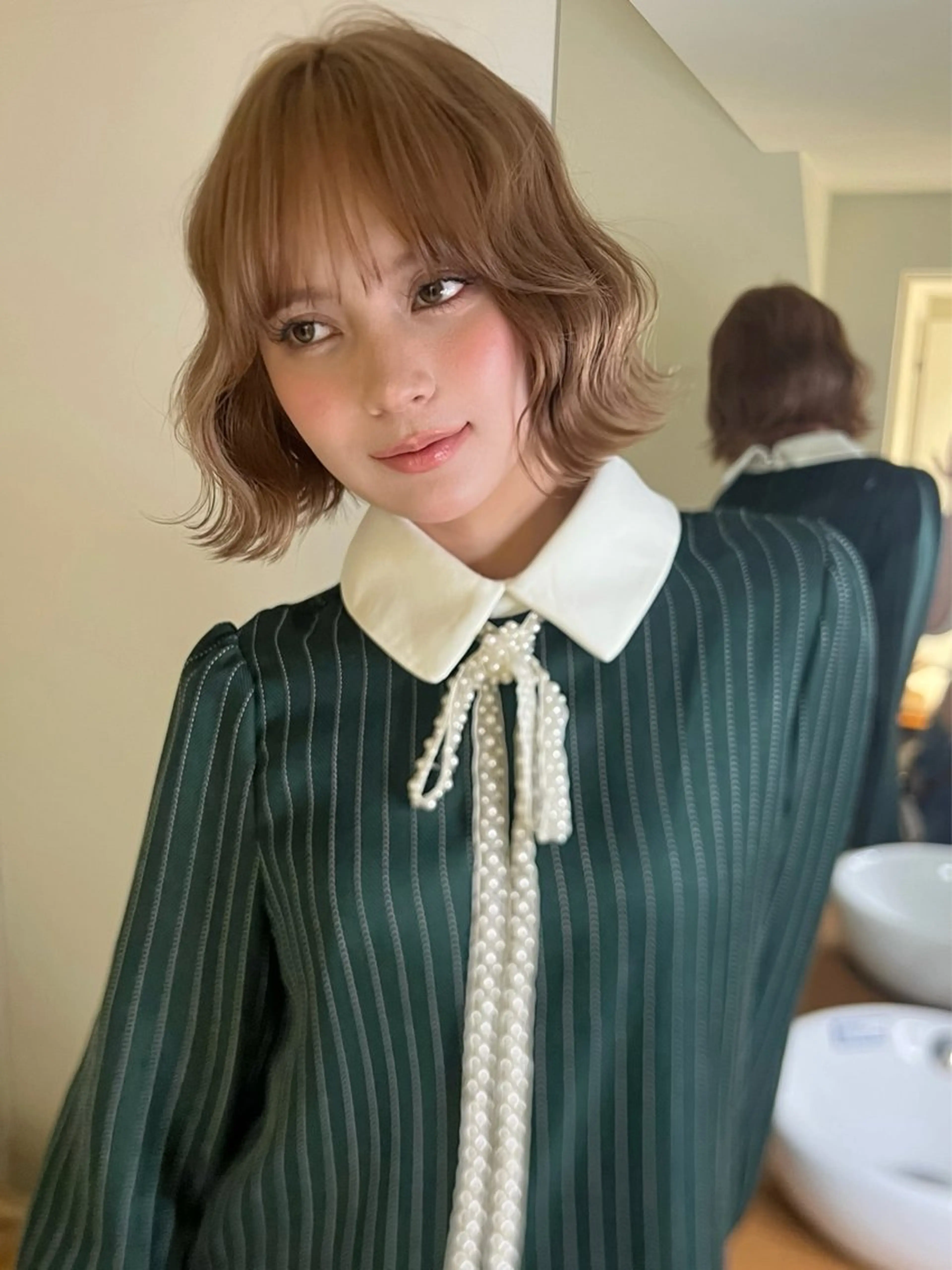 ショート 小顔ボブ jilblanカホのヘアスタイル